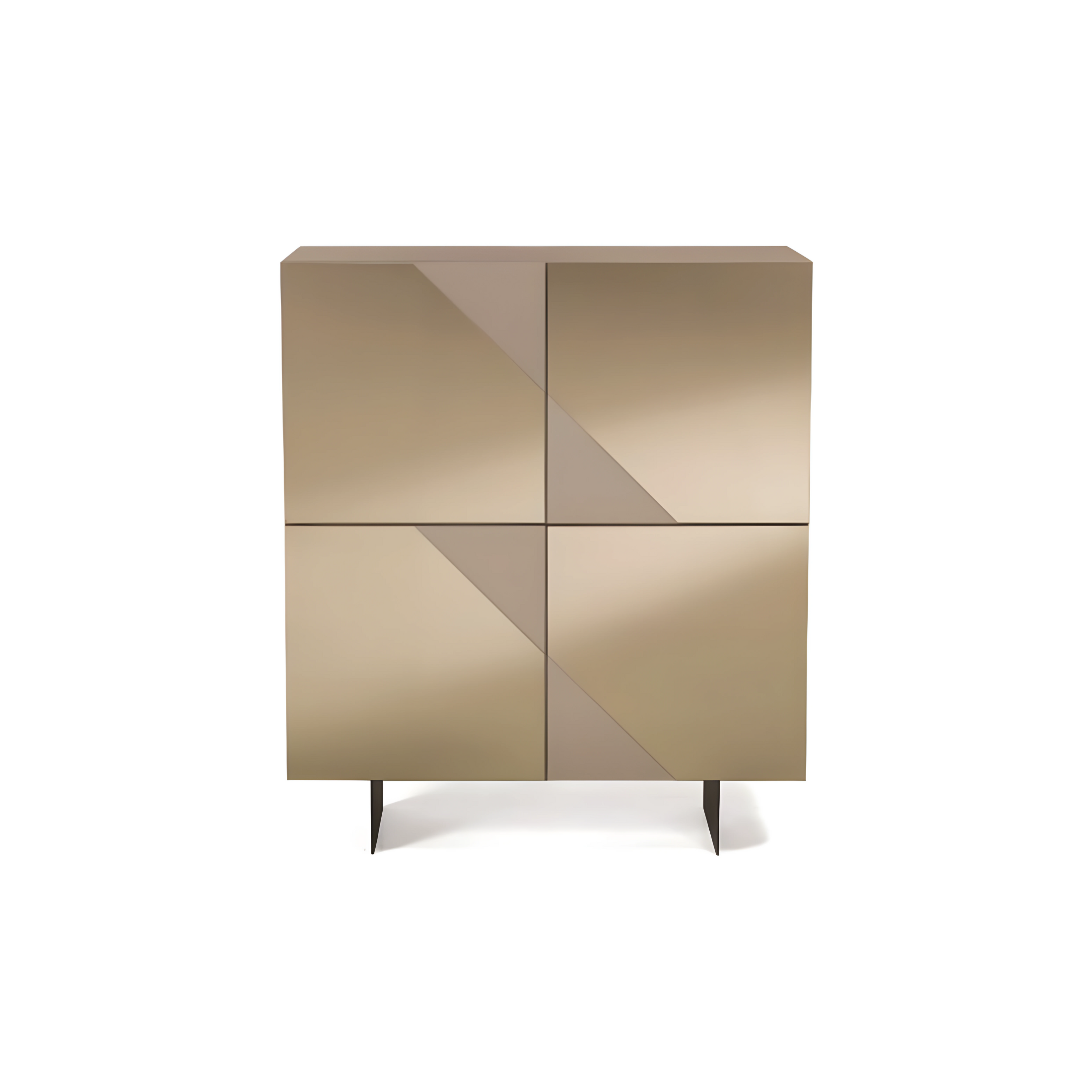 4-door sideboard with "Mirrors" mirror, already assembled, 120x50 cm, h140 cm