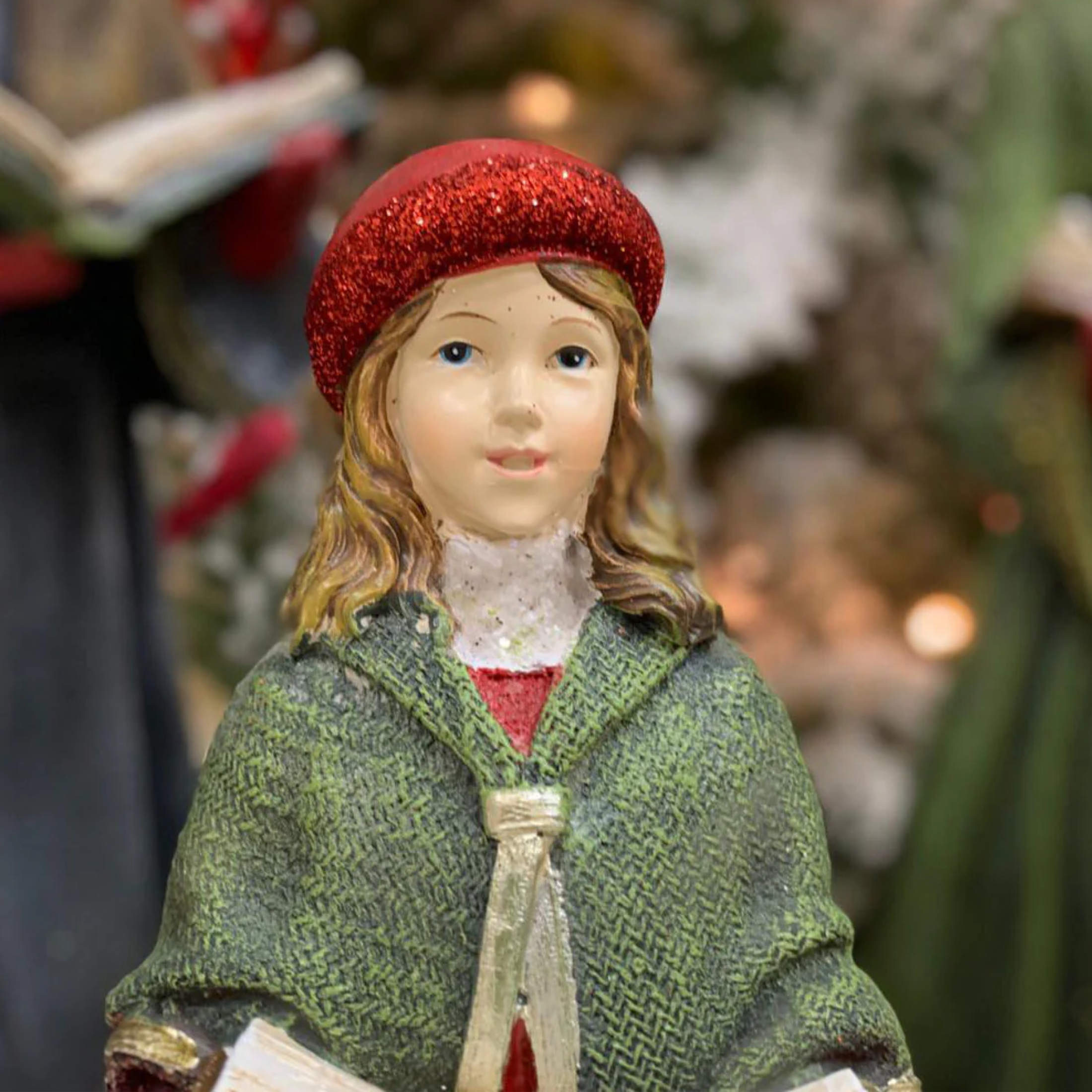 “Singers” family figurine, elegant Christmas decoration in polyresin, 40 cm high