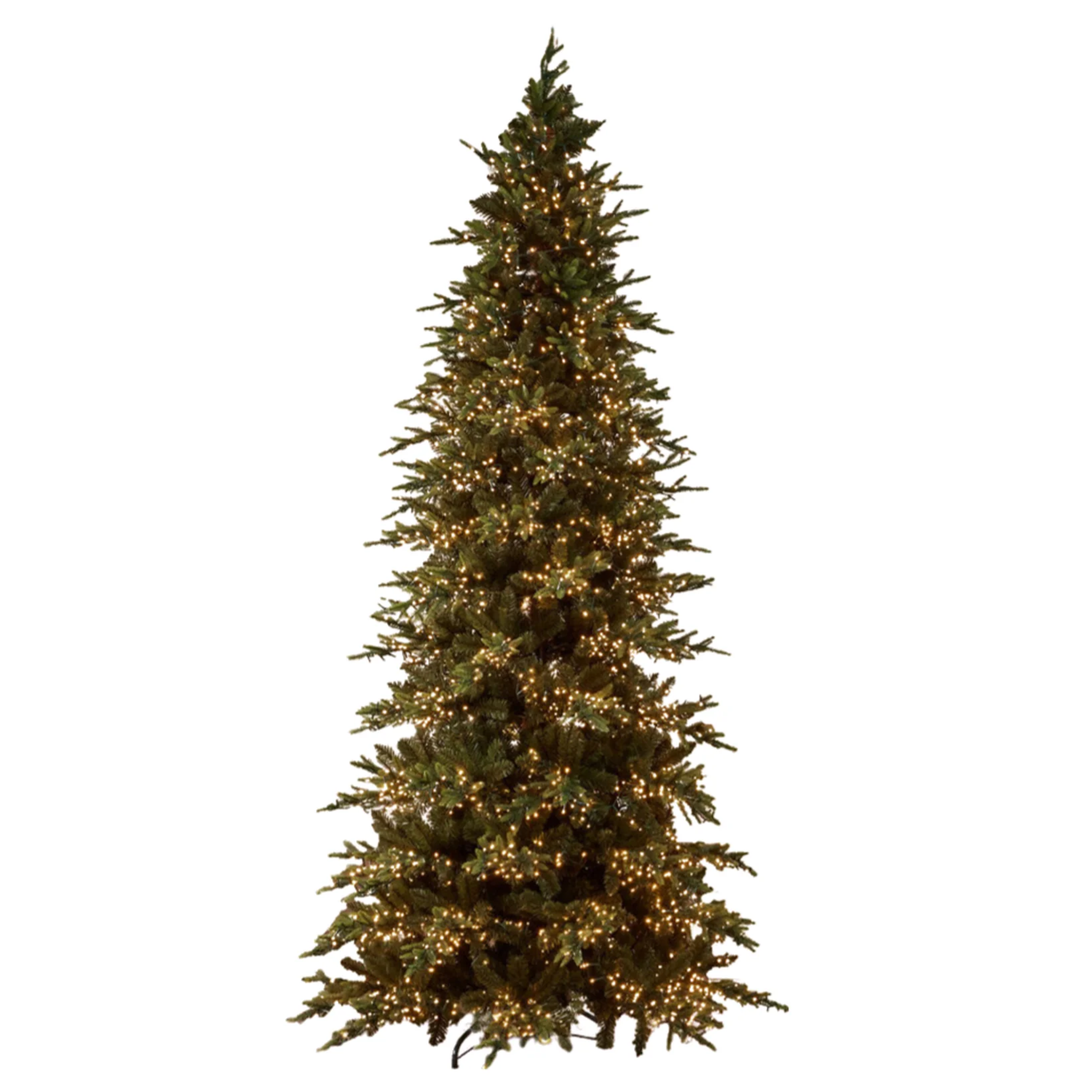 "Pino Luxury New" Christmas tree with integrated LEDs, in PE Real Touch effect