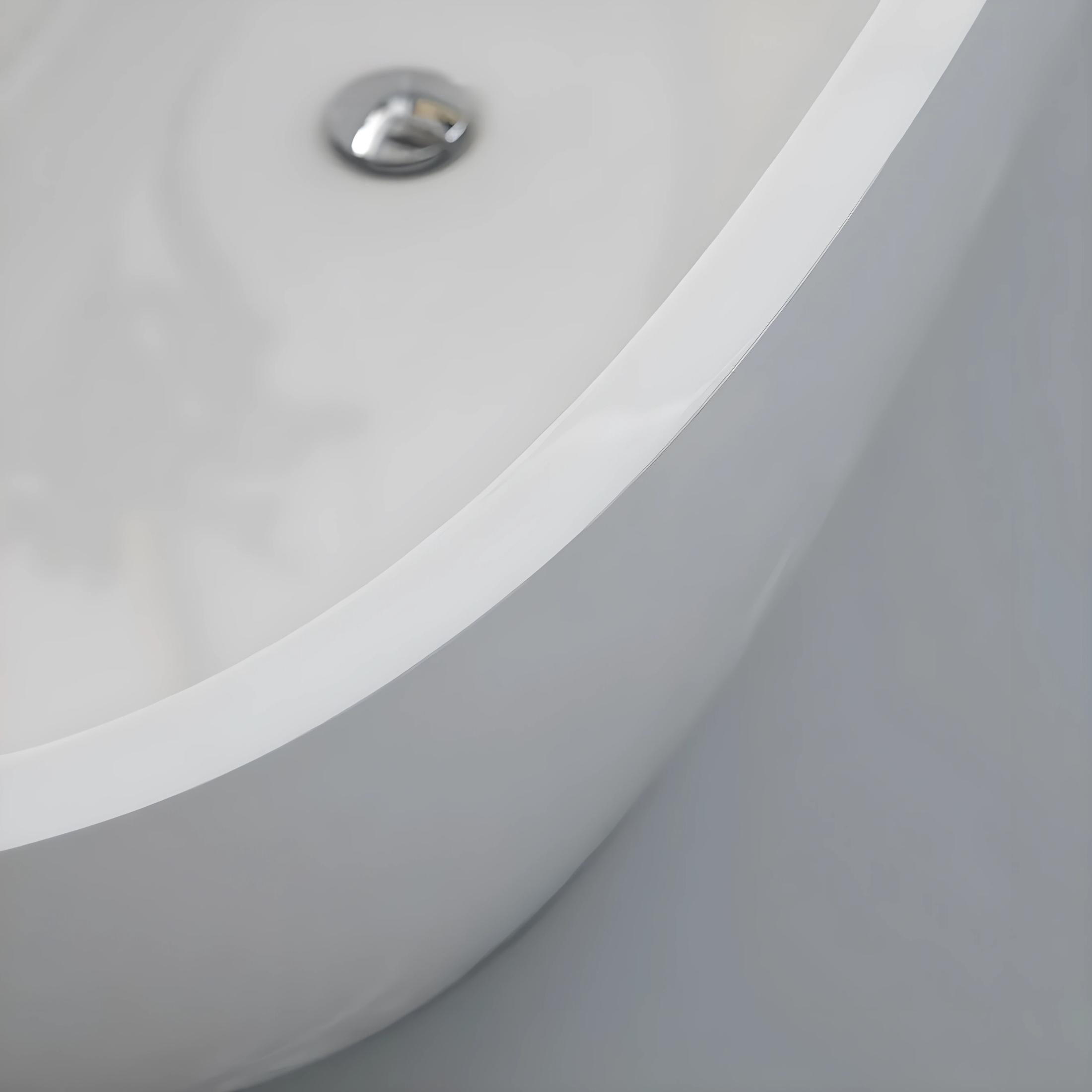 Freestanding bathtub "Rimini" in recomposed marble 160x75 cm 48h