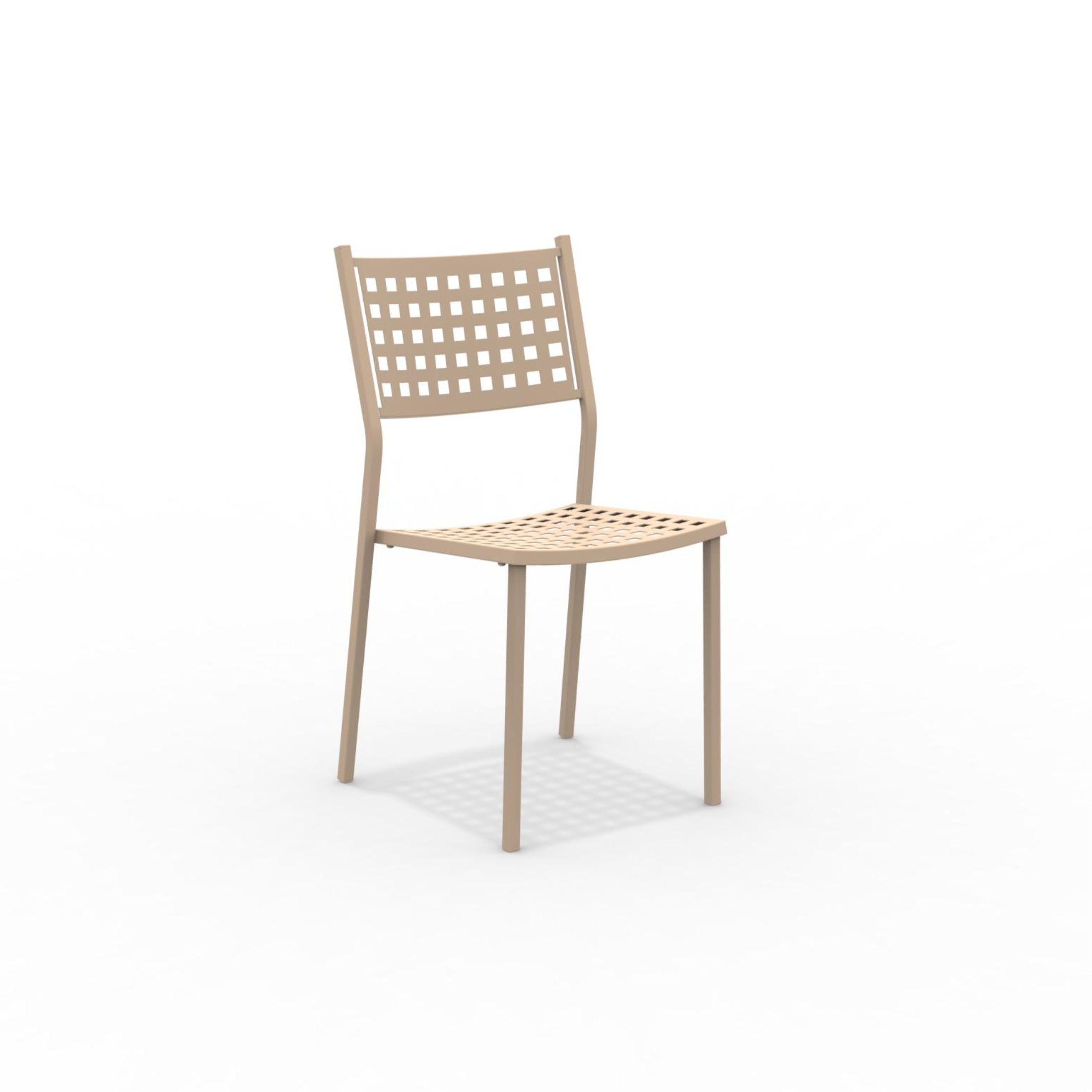 Set of stackable metal garden chairs "Alice" without armrests, 43x48 cm, 85 cm high