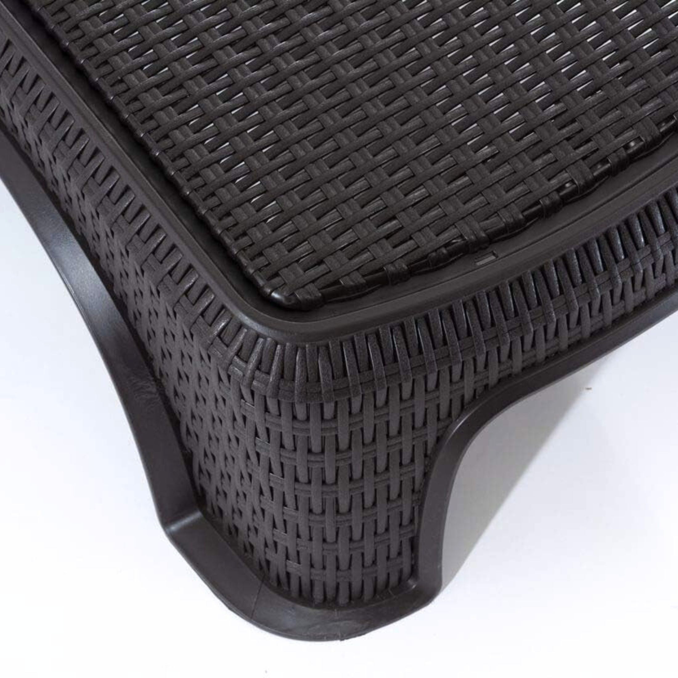 "Atlantic" reclining polyrattan sun lounger, 197x74 cm, 36h