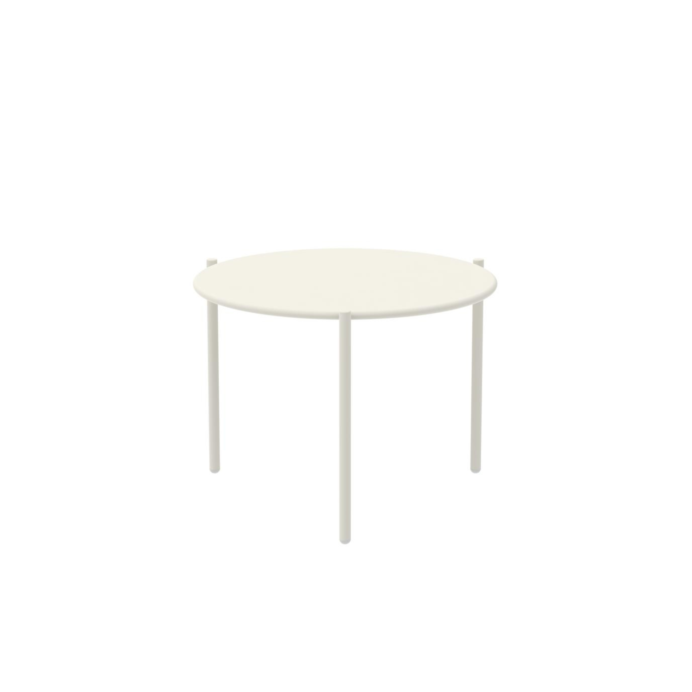 "Aria1" round metal coffee table, stackable garden table, 60x60 cm, 46 cm high