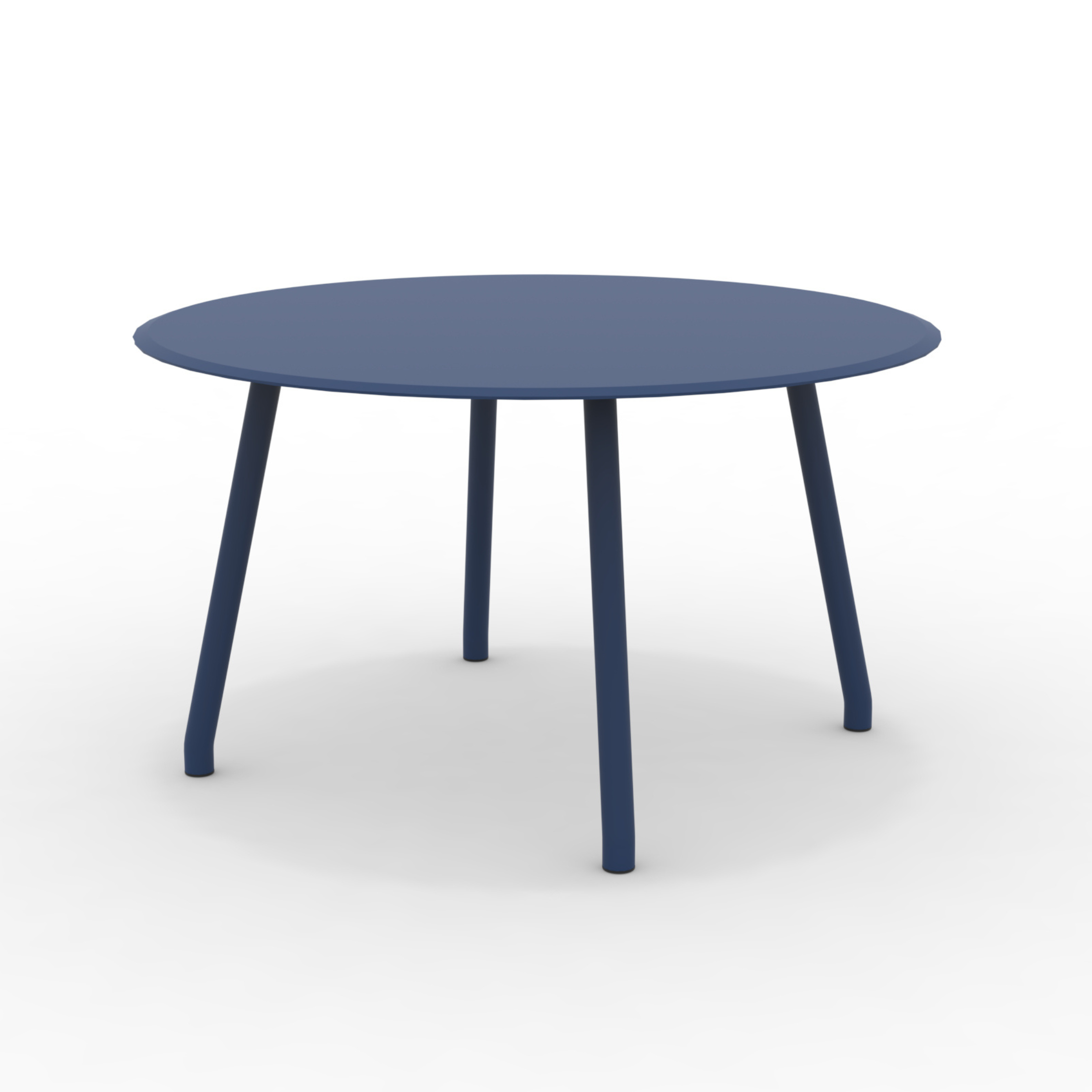 "Verdea" round aluminum garden dining table, 130x130 cm, 75 cm high