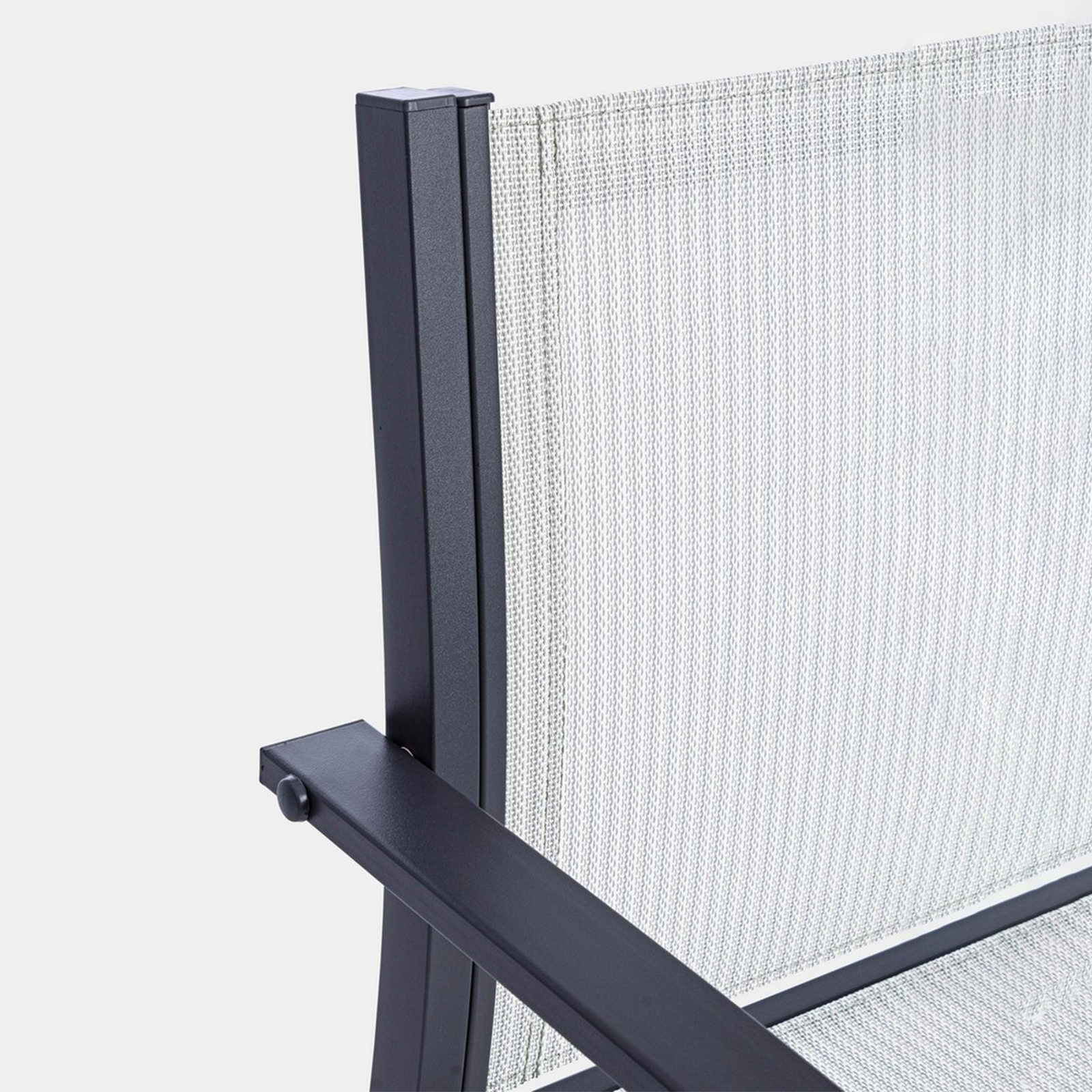 "Havana" steel garden lounge set with coffee table and 2 armchairs