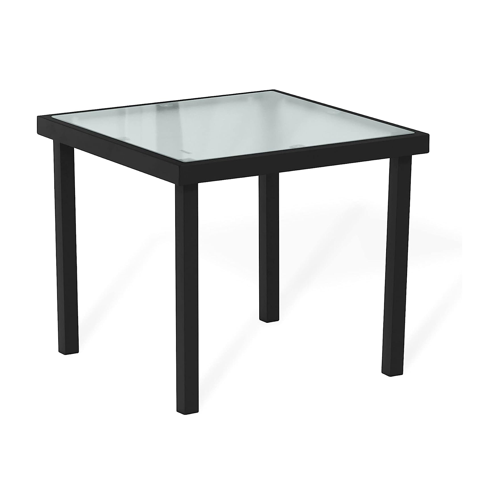 "Havana" steel garden lounge set with coffee table and 2 armchairs