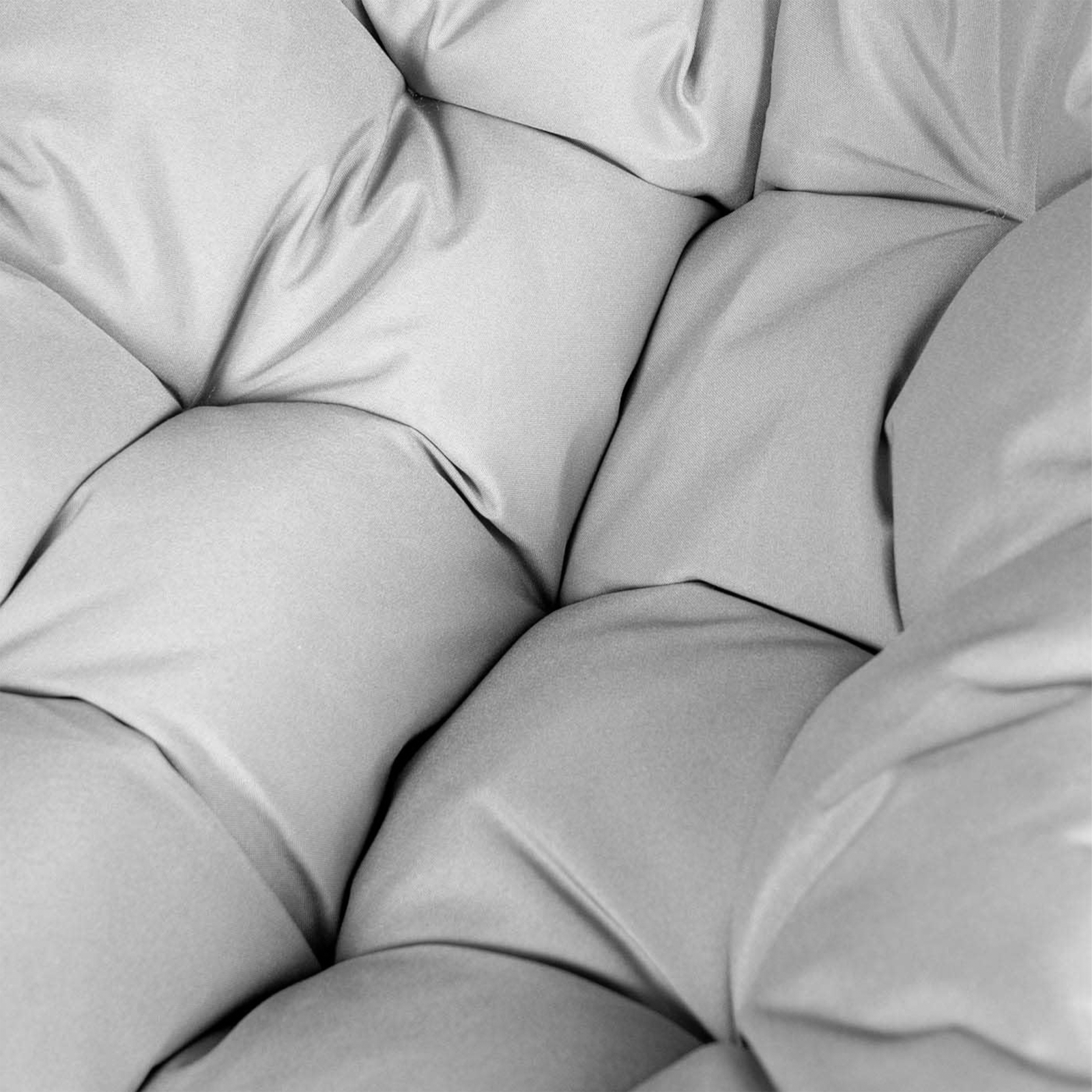 "Rat" hanging rocking chair for the garden in metal with cushions 95x95 cm 195h