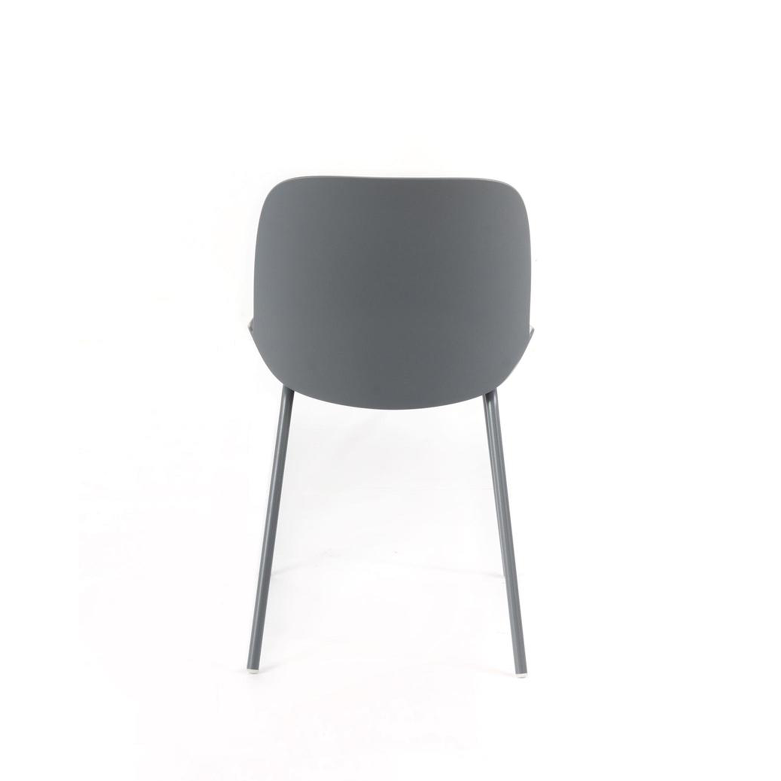 Set of modern "Azzurra" polypropylene chairs with painted metal frame for the living room