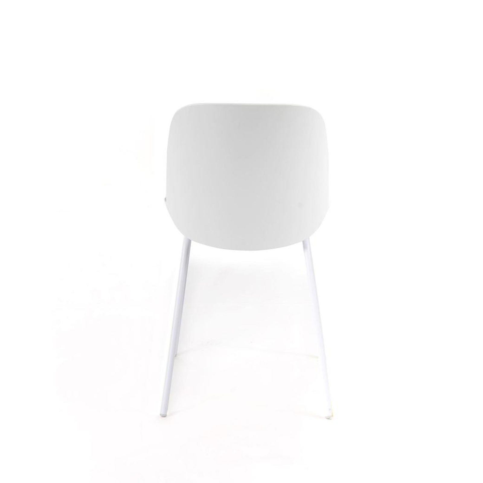 Set of modern "Azzurra" polypropylene chairs with painted metal frame for the living room