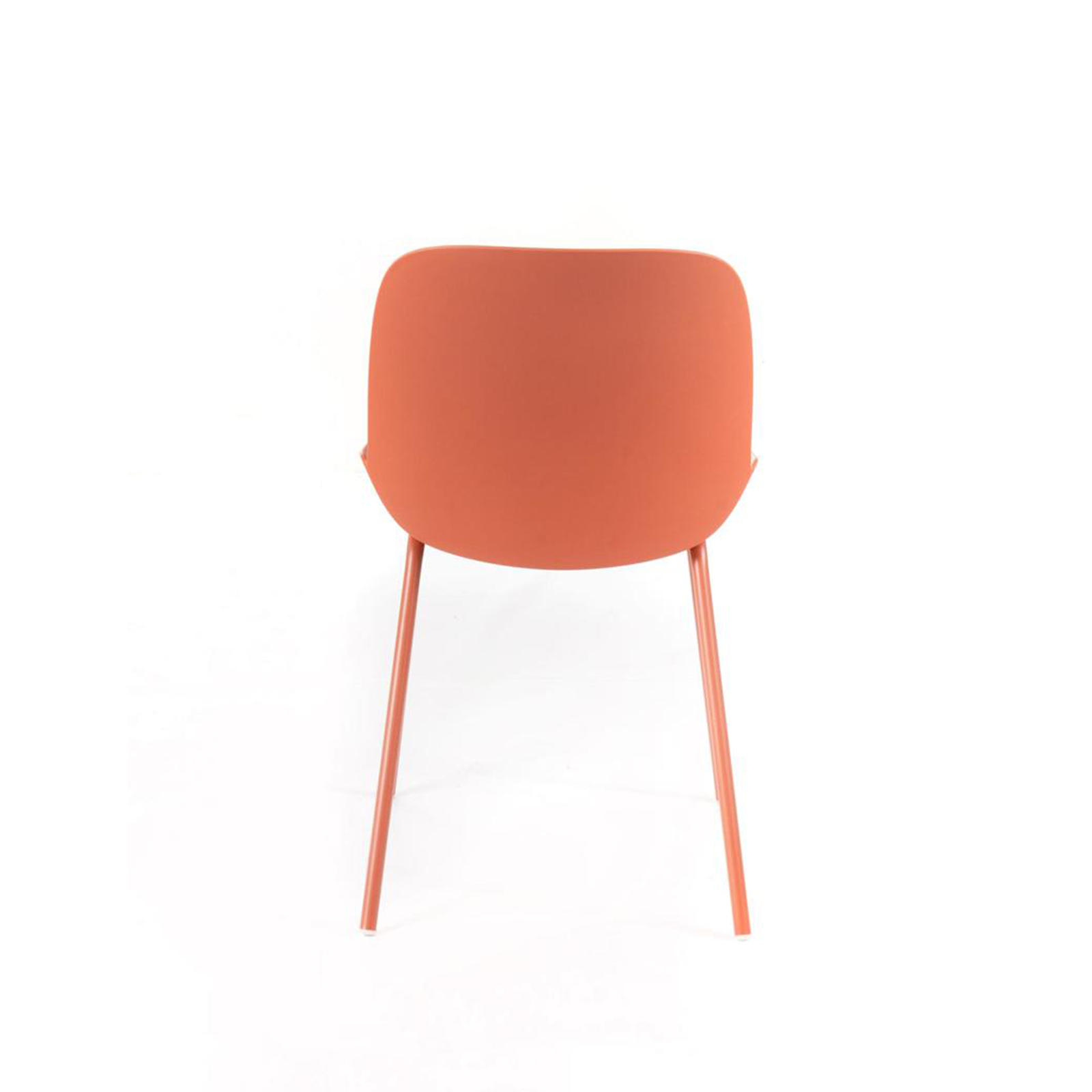 Set of modern "Azzurra" polypropylene chairs with painted metal frame for the living room