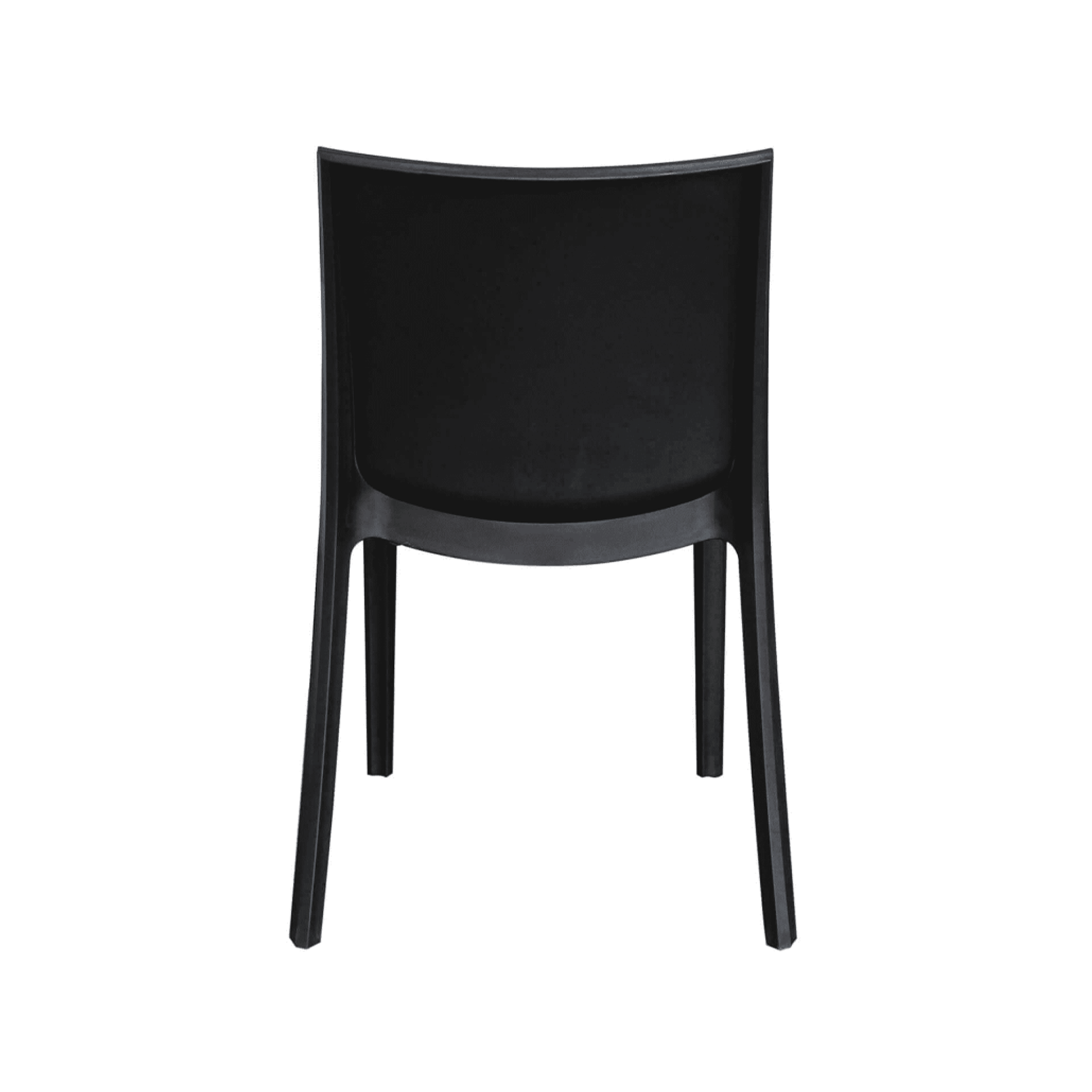 Set of stackable garden chairs "Perla" in non-slip polypropylene for dining, 47x55 cm, 82h