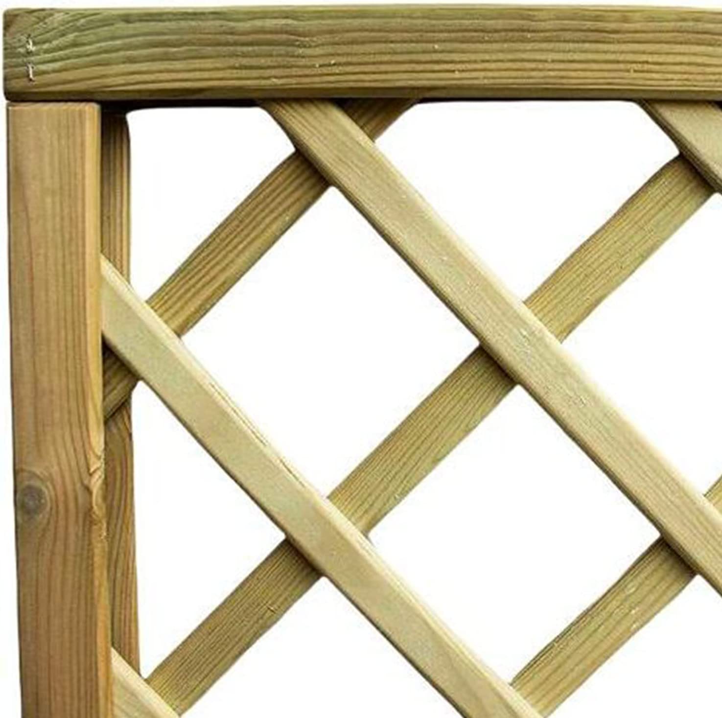 Pannello grigliato Eco separatore in legno di pino impregnato in autoclave cm 180h