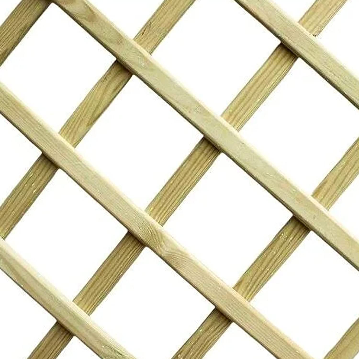 Pannello grigliato Eco separatore in legno di pino impregnato in autoclave cm 180h