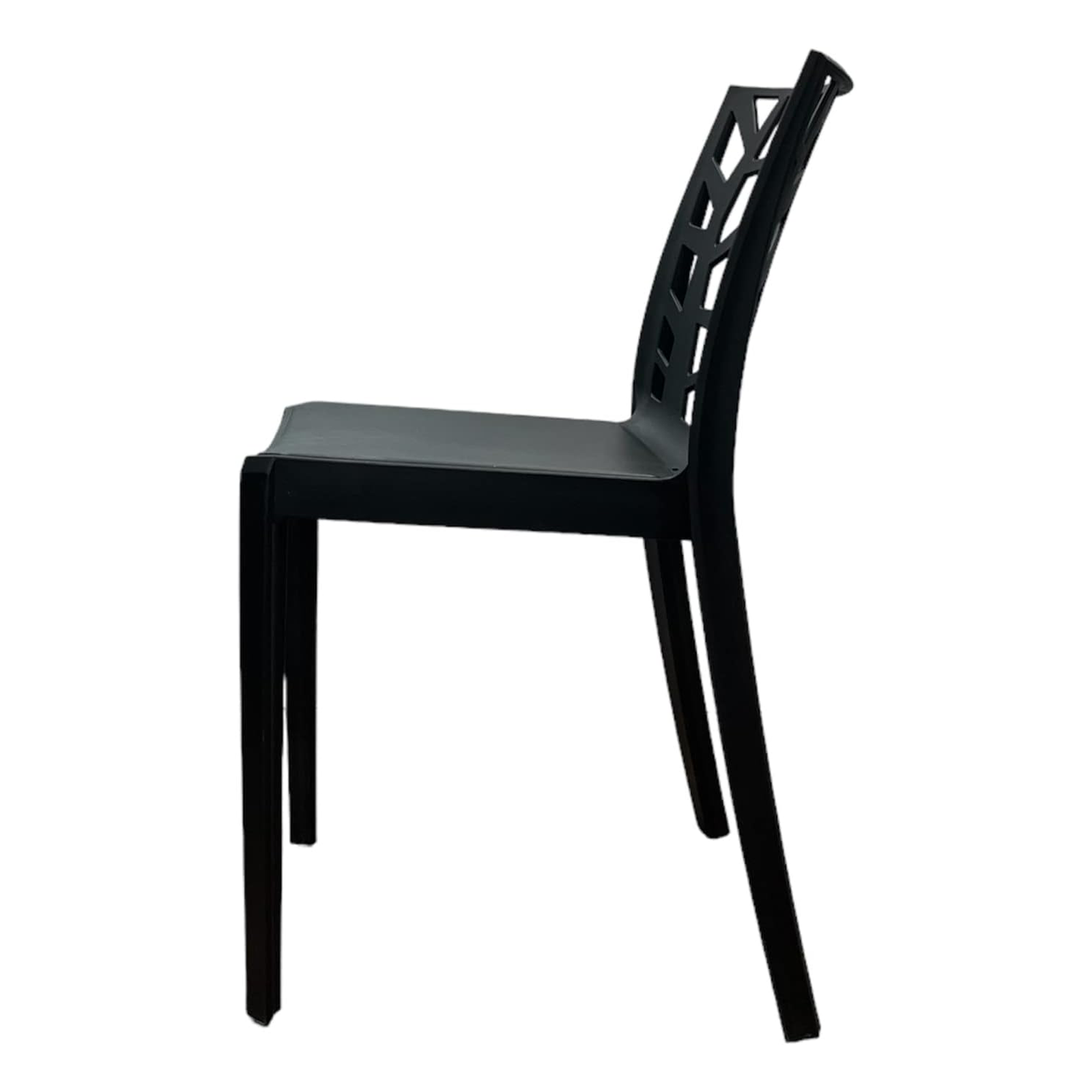 Set of stackable garden chairs "Matrix" in resistant polypropylene 47x55 cm 82h