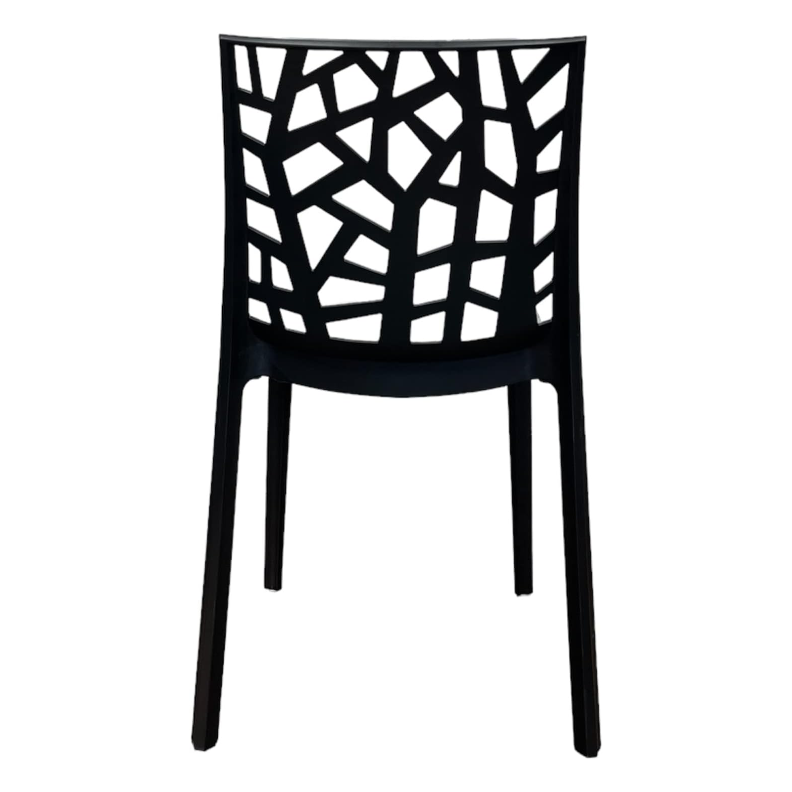 Set of stackable garden chairs "Matrix" in resistant polypropylene 47x55 cm 82h