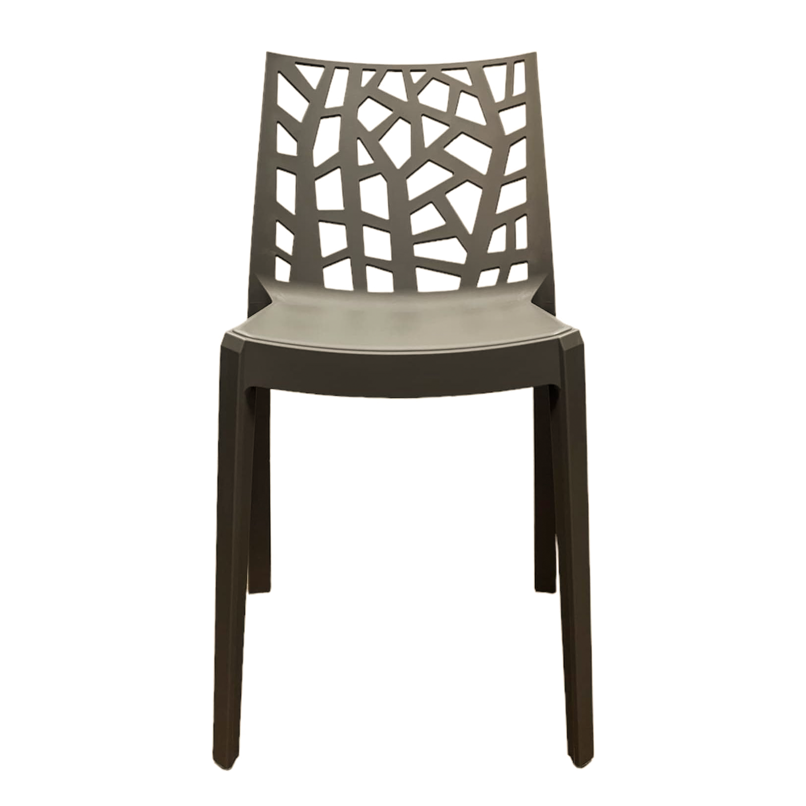 Set of stackable garden chairs "Matrix" in resistant polypropylene 47x55 cm 82h
