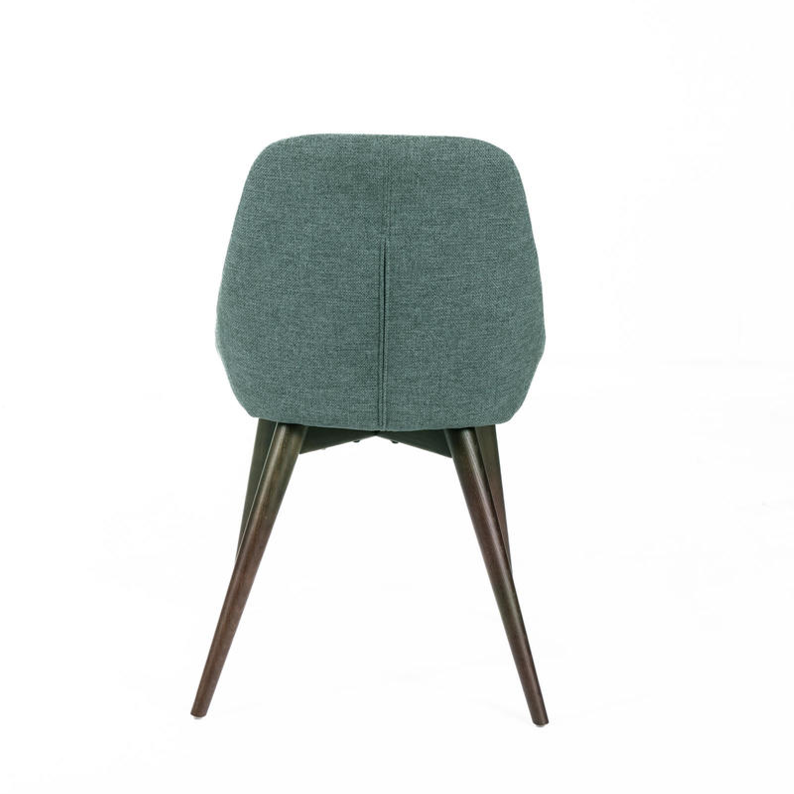 Set of modern dining chairs in "Zaira" fabric with wooden frame, 49x58 cm, 85 cm high