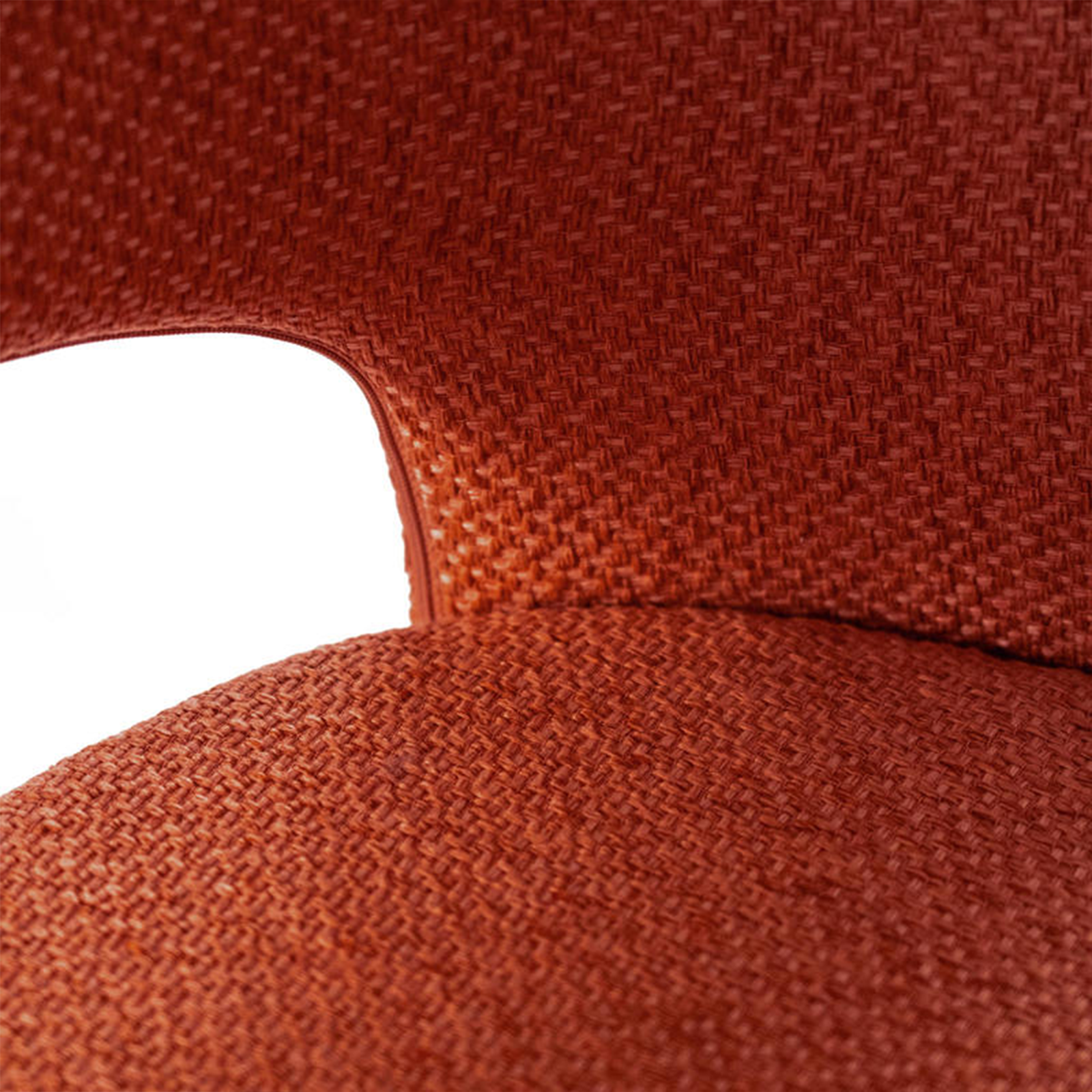 Set of modern upholstered "Erica" dining chairs in fabric, 56x52 cm, 78.5 cm high.