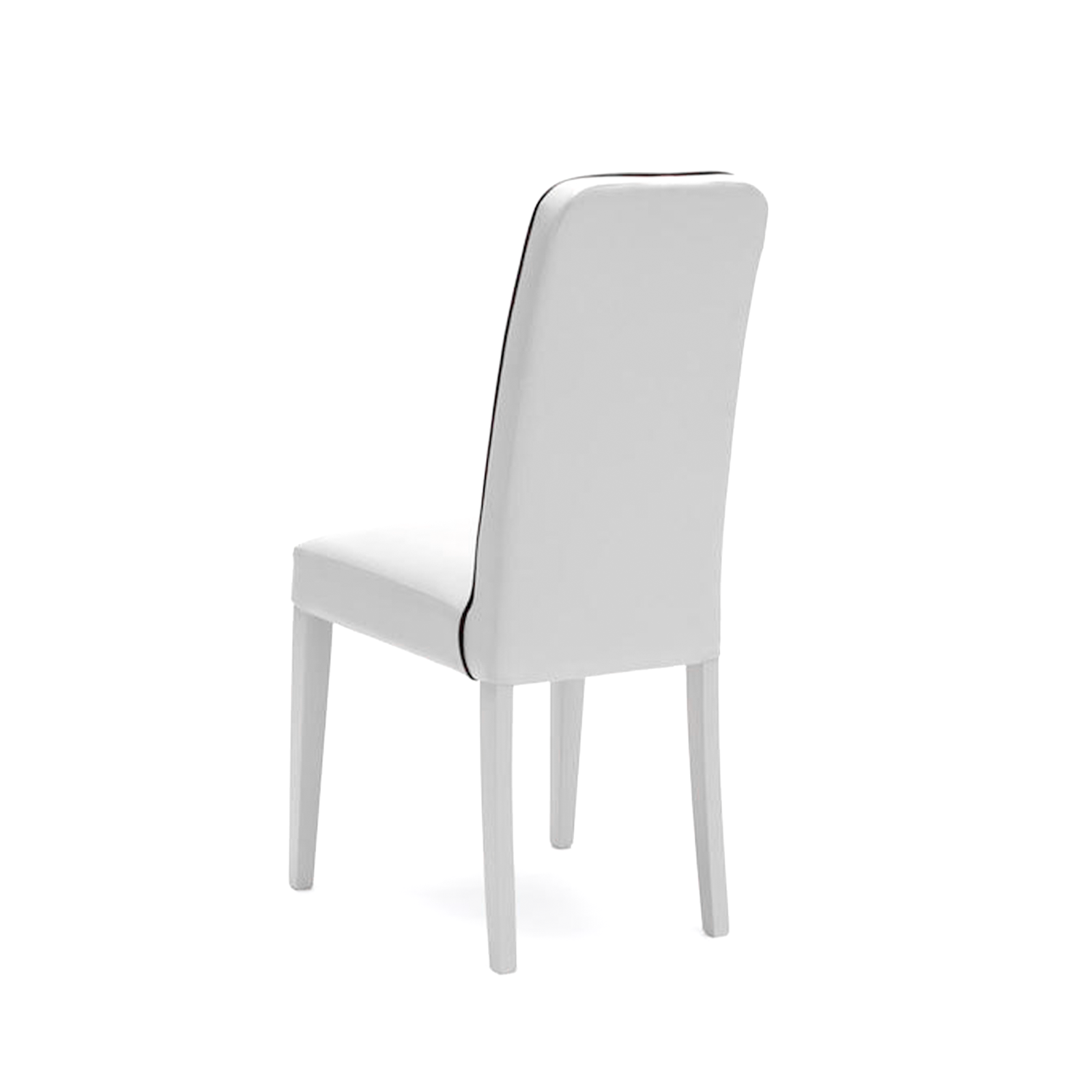 Set of modern "Gardenia" upholstered living room chairs in faux leather, 46x59 cm, 99h