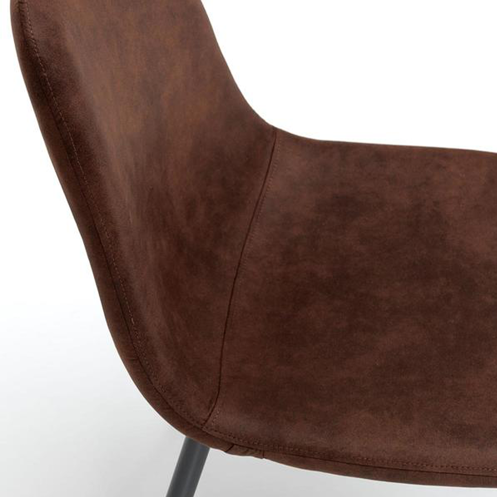 Set of modern "Ginestra" upholstered chairs in faux leather, 50x44 cm, 84h