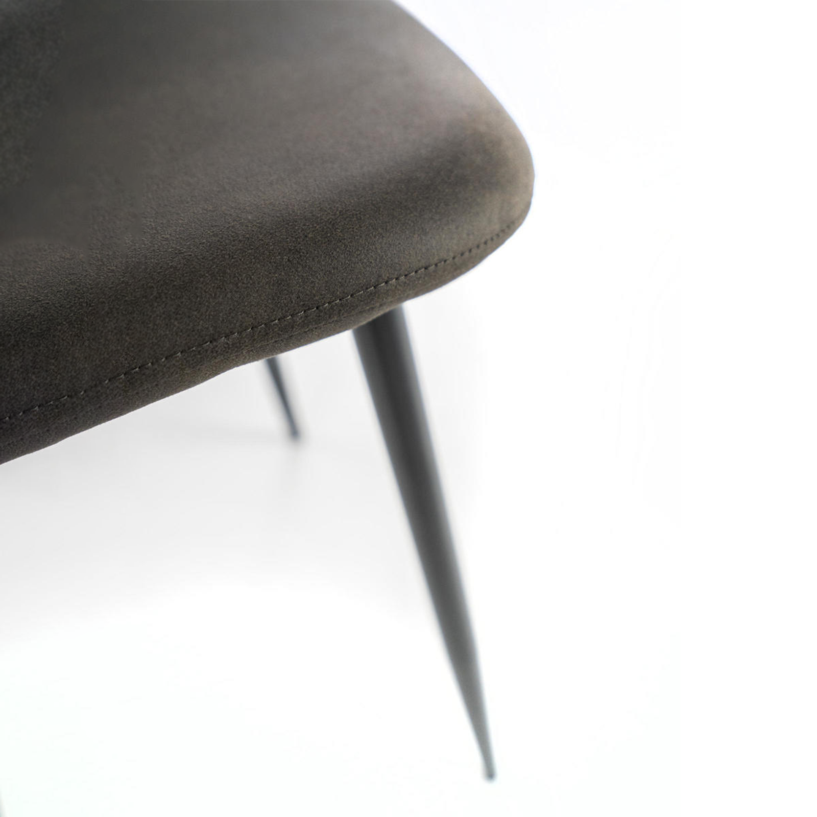 Set of modern "Ginestra" upholstered chairs in faux leather, 50x44 cm, 84h