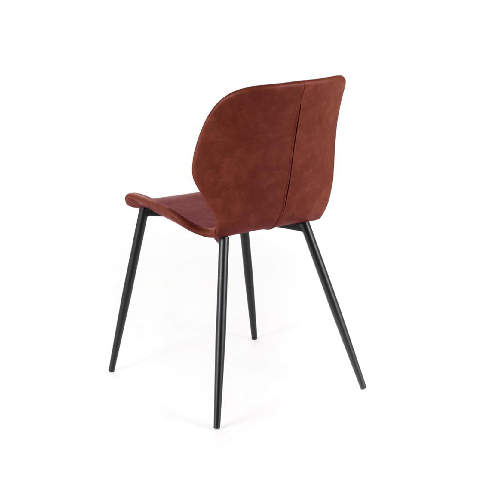 Set of elegant chairs in faux leather "Liam" soft touch vintage cm 45x55 83h