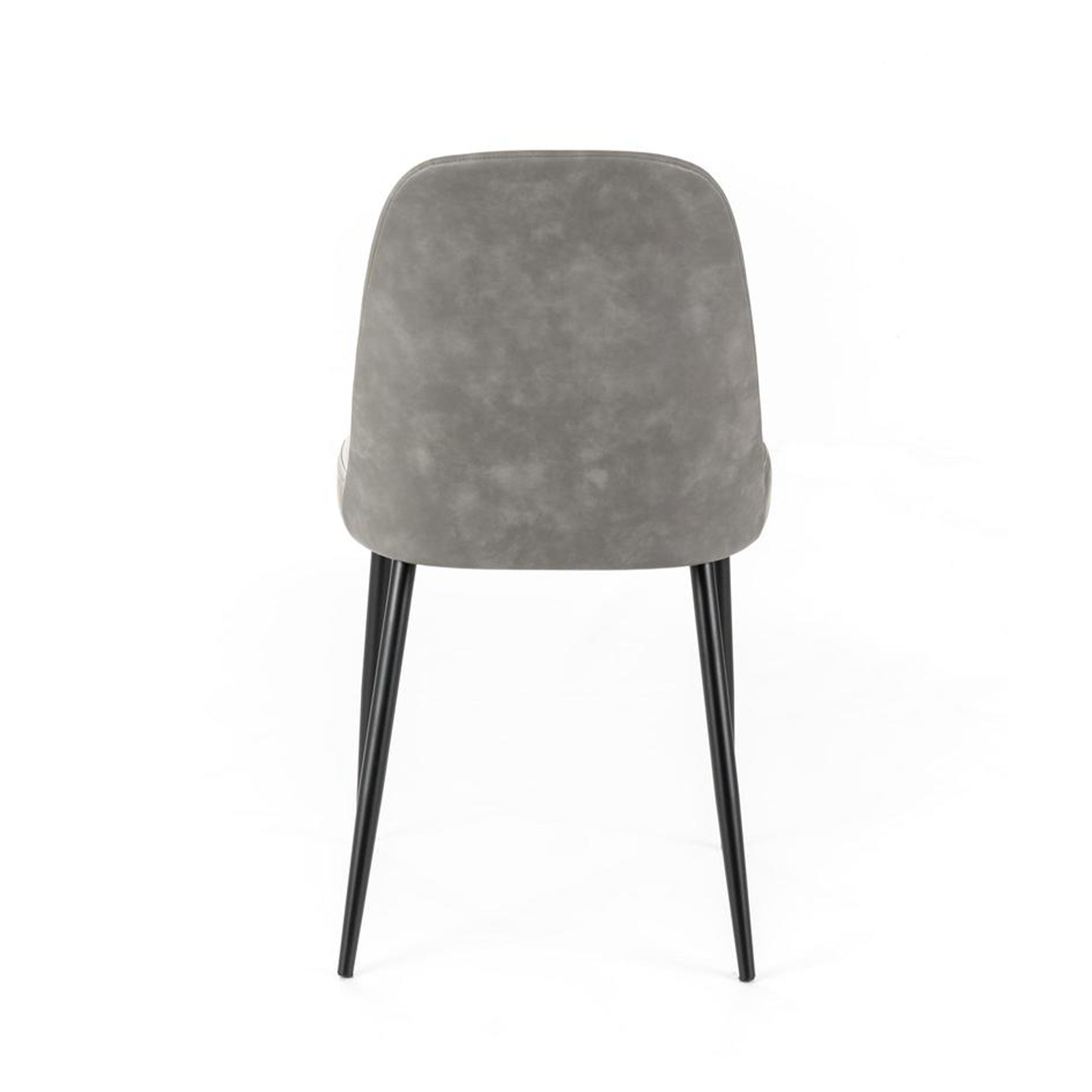 Set of modern "Damasco" dining chairs upholstered in soft-touch faux leather