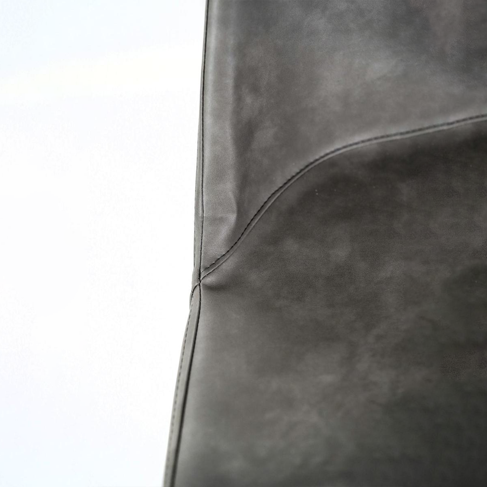 Set of modern "Damasco" dining chairs upholstered in soft-touch faux leather