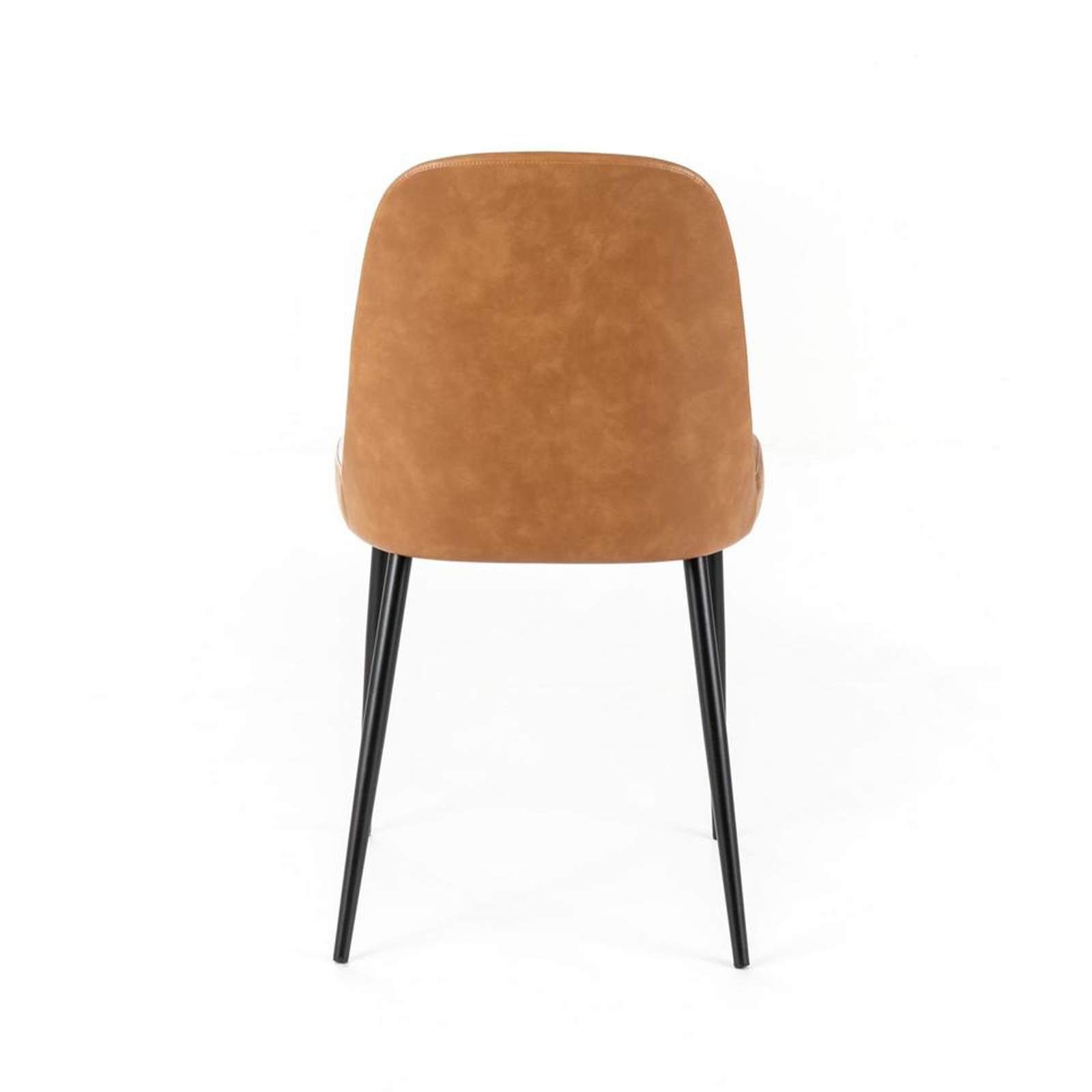 Set of modern "Damasco" dining chairs upholstered in soft-touch faux leather