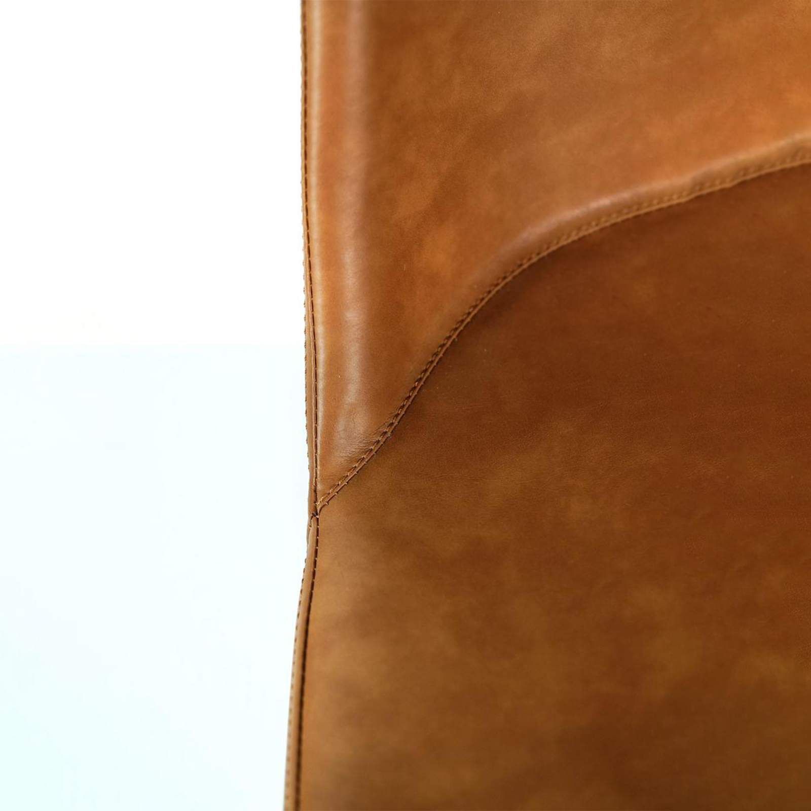 Set of modern "Damasco" dining chairs upholstered in soft-touch faux leather