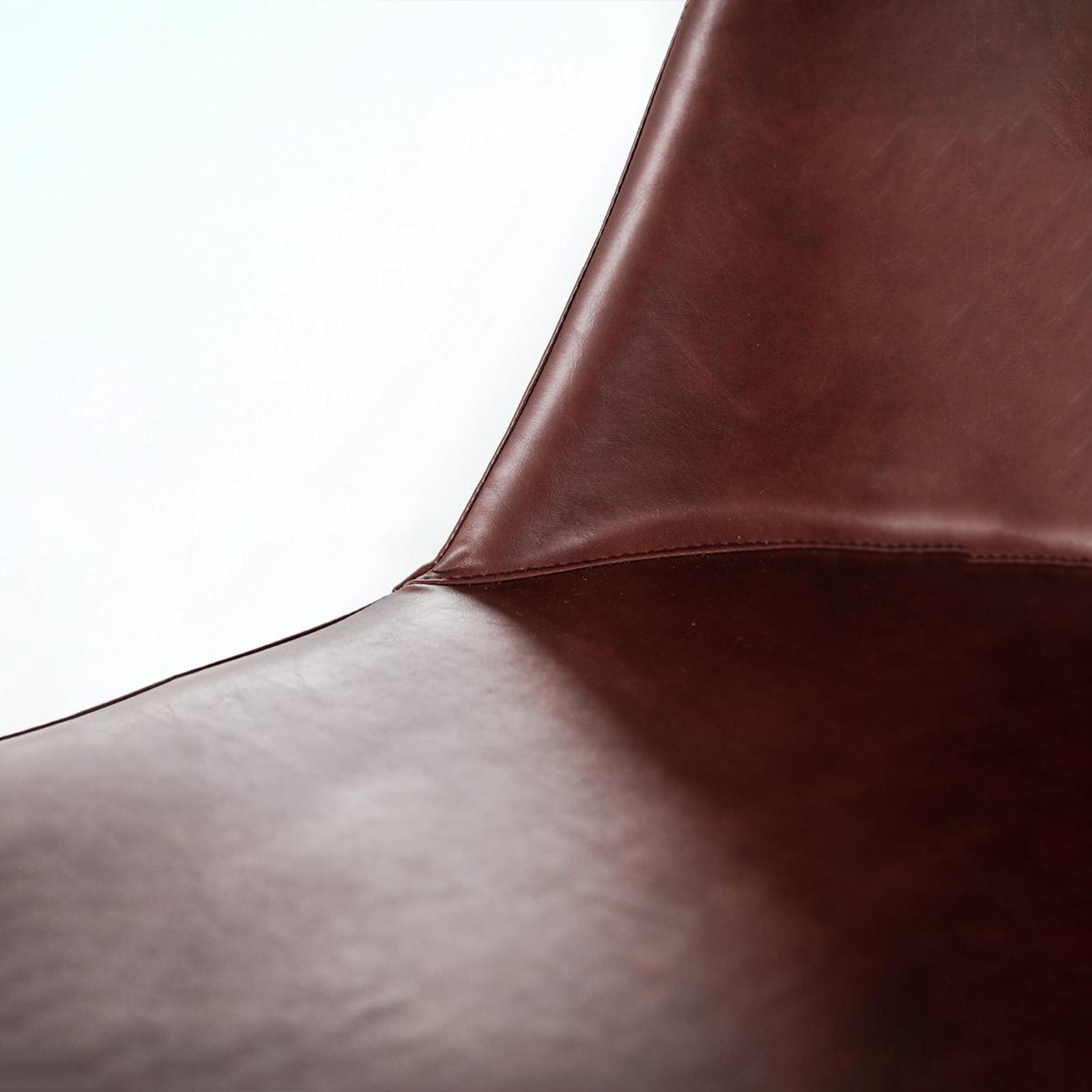 Set of modern "Damasco" dining chairs upholstered in soft-touch faux leather