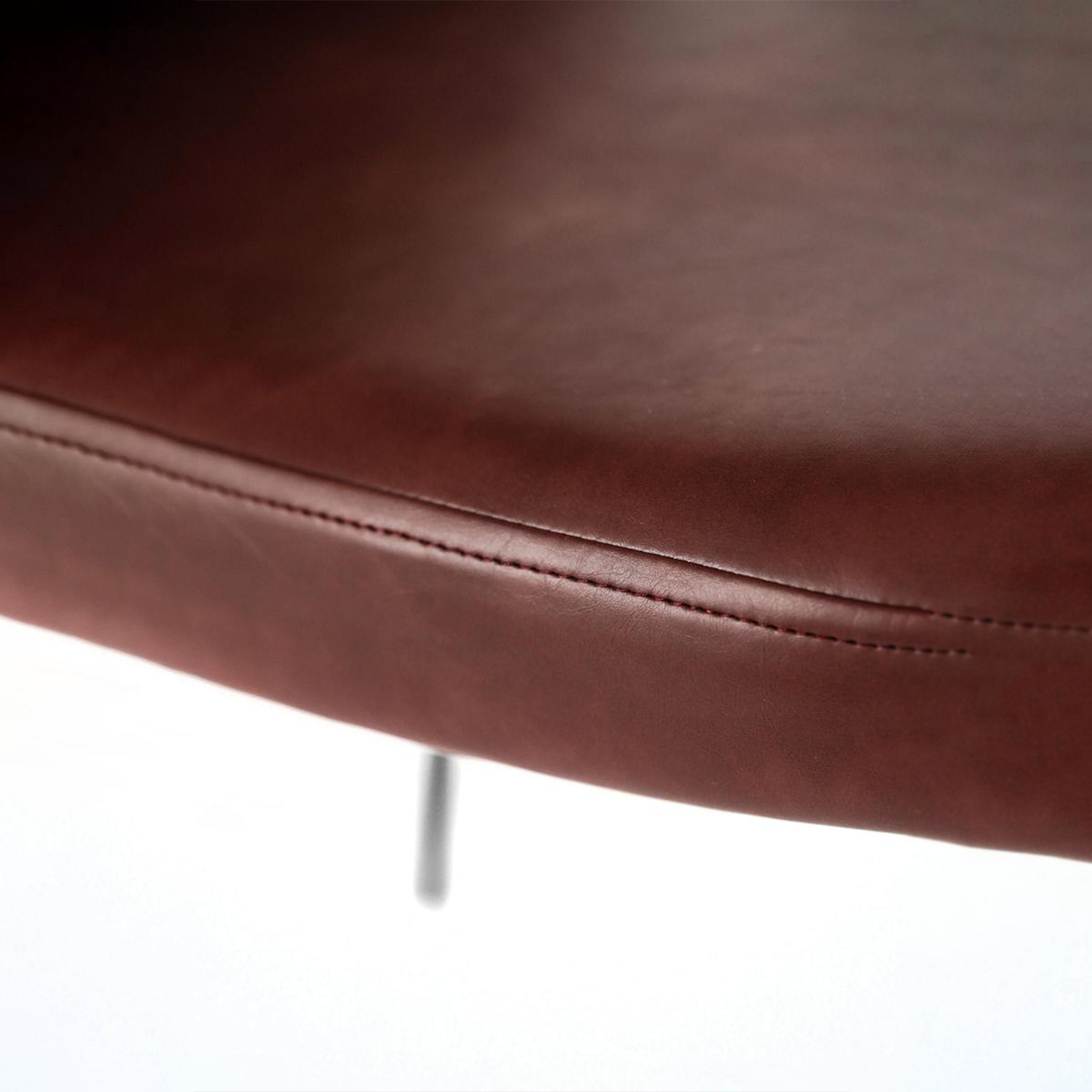 Set of modern "Damasco" dining chairs upholstered in soft-touch faux leather