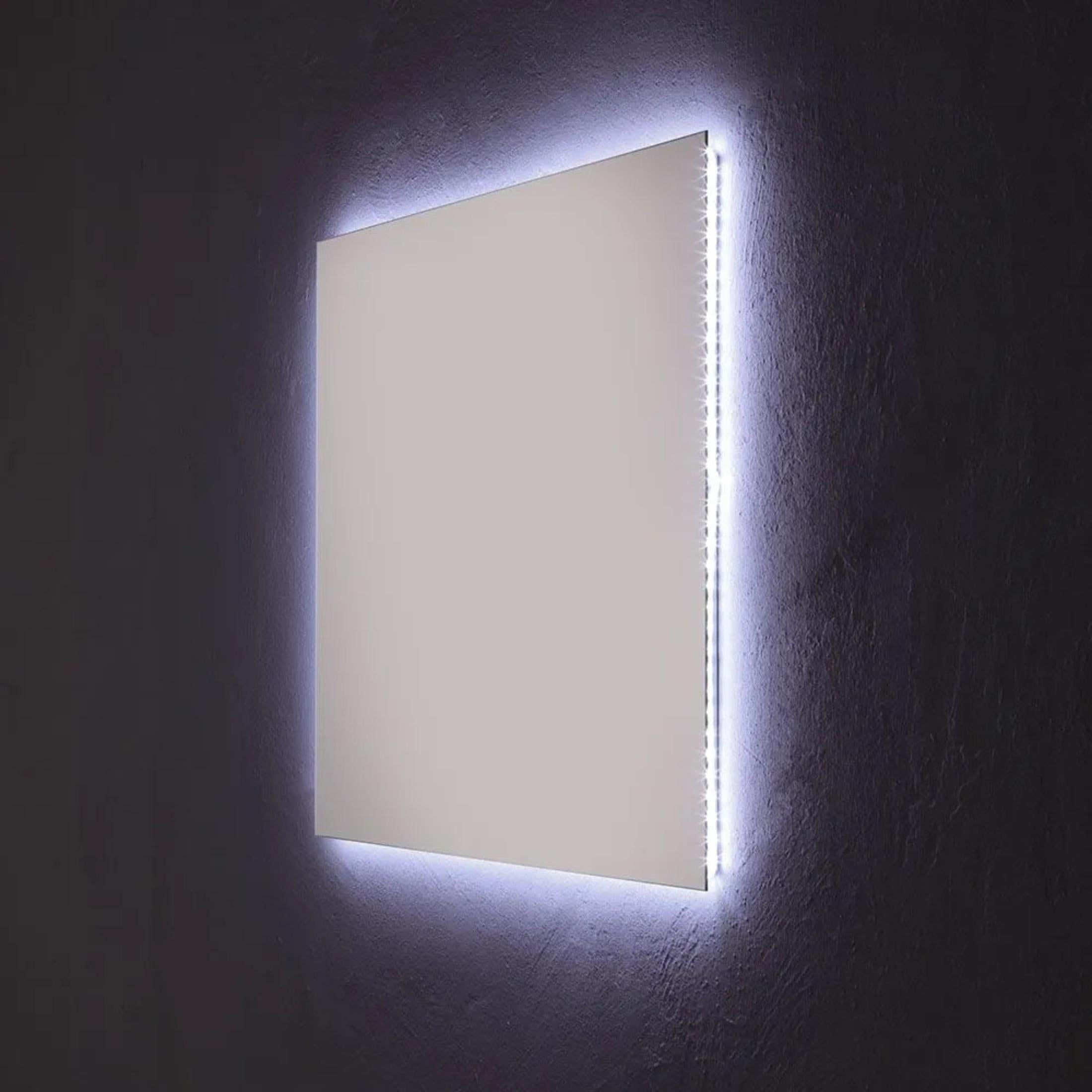 Reversible "Pasadena" rectangular backlit LED mirror