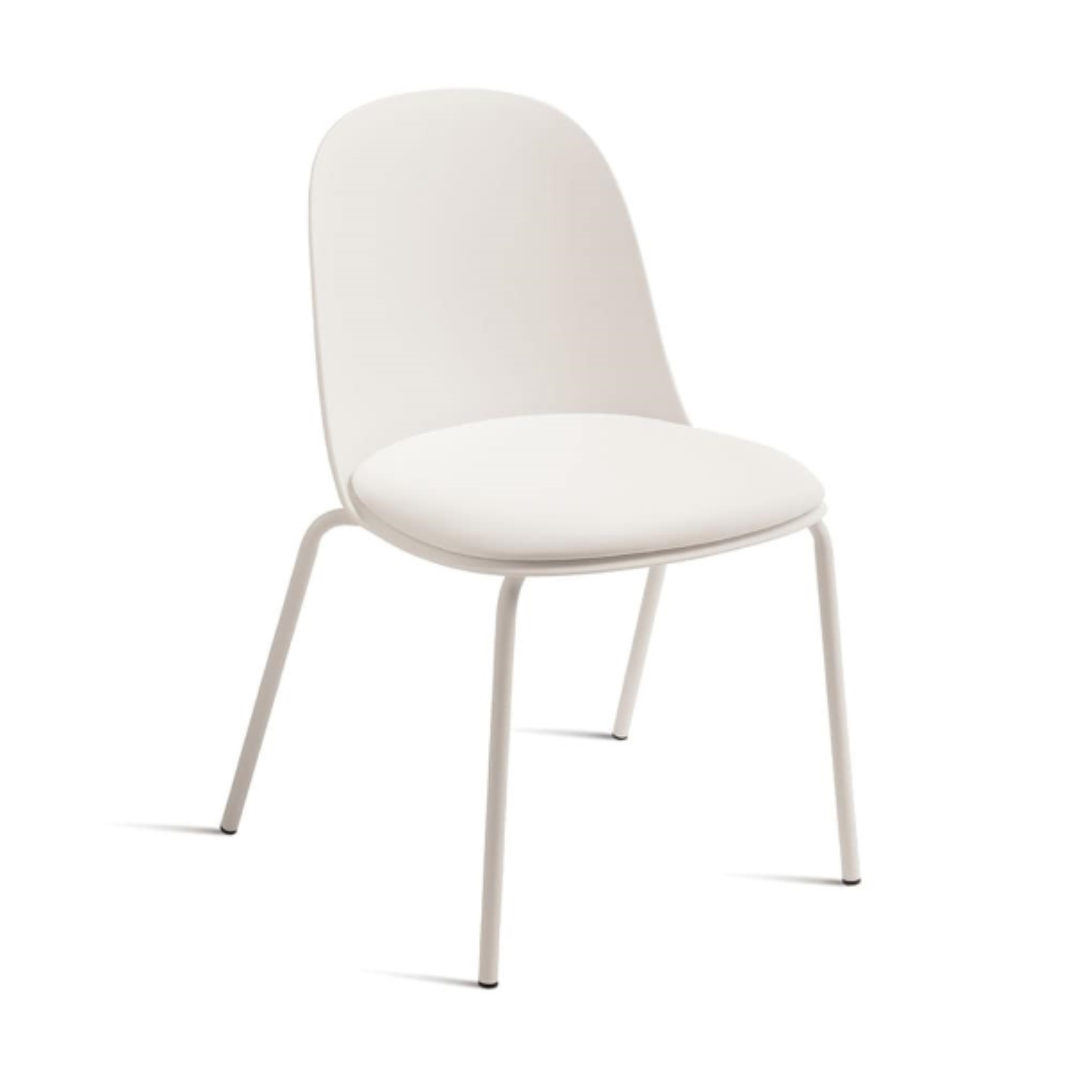 Set of modern "Marvin" upholstered chairs in polypropylene, 50x52 cm, h80 cm