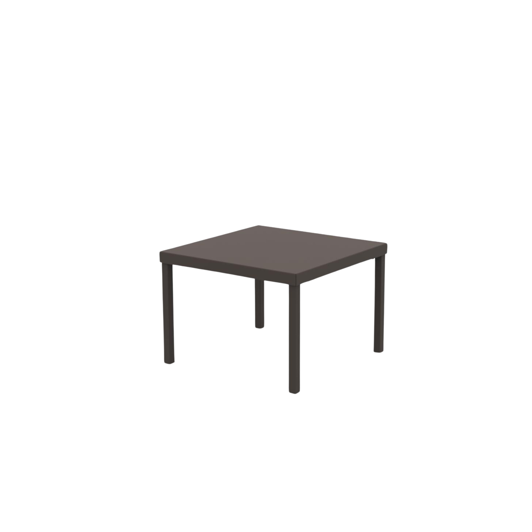 "Alice3" stackable square metal garden table, 40x40 cm, 38.5 cm high