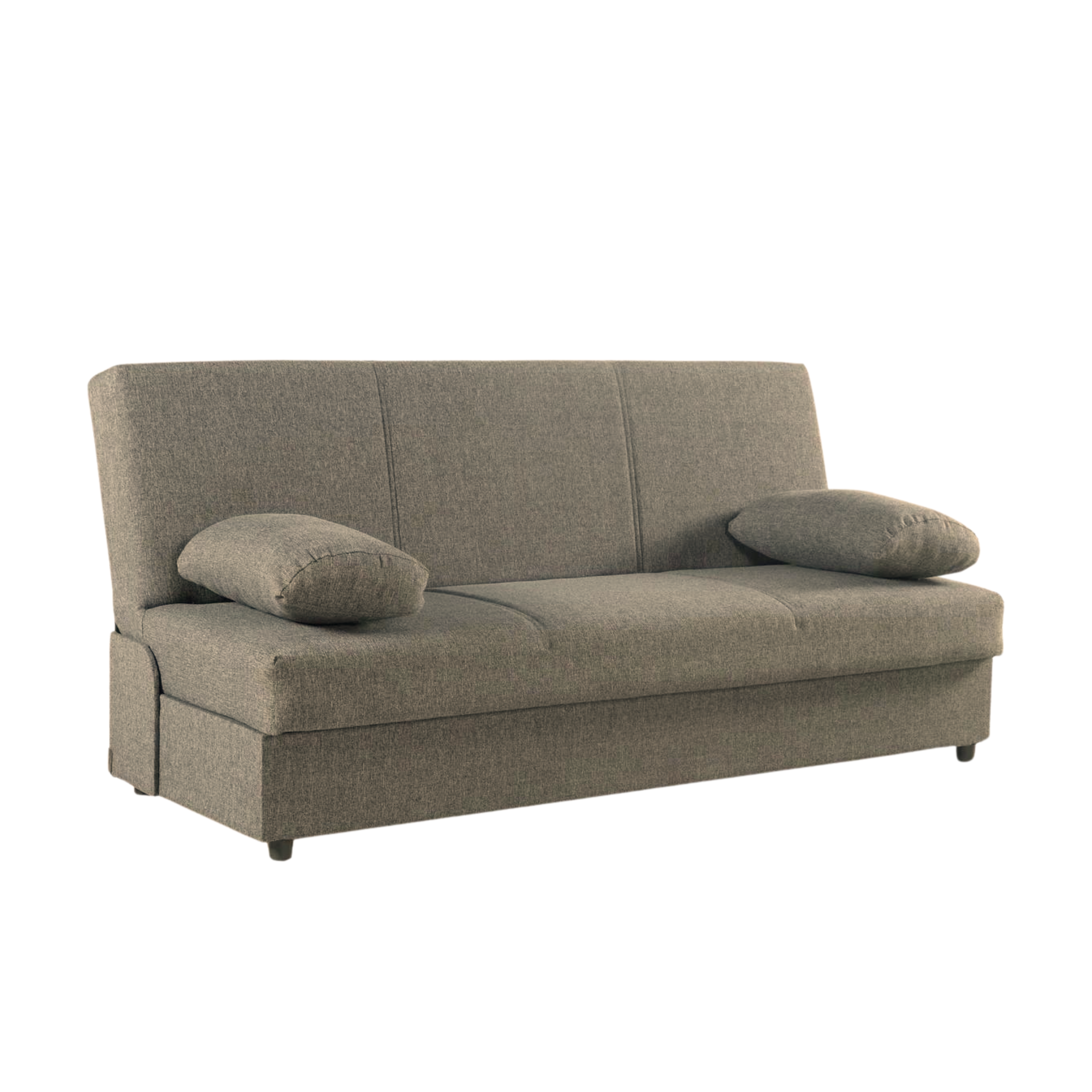 Modern "Jim" fabric sofa bed with storage cm 190x64 90h