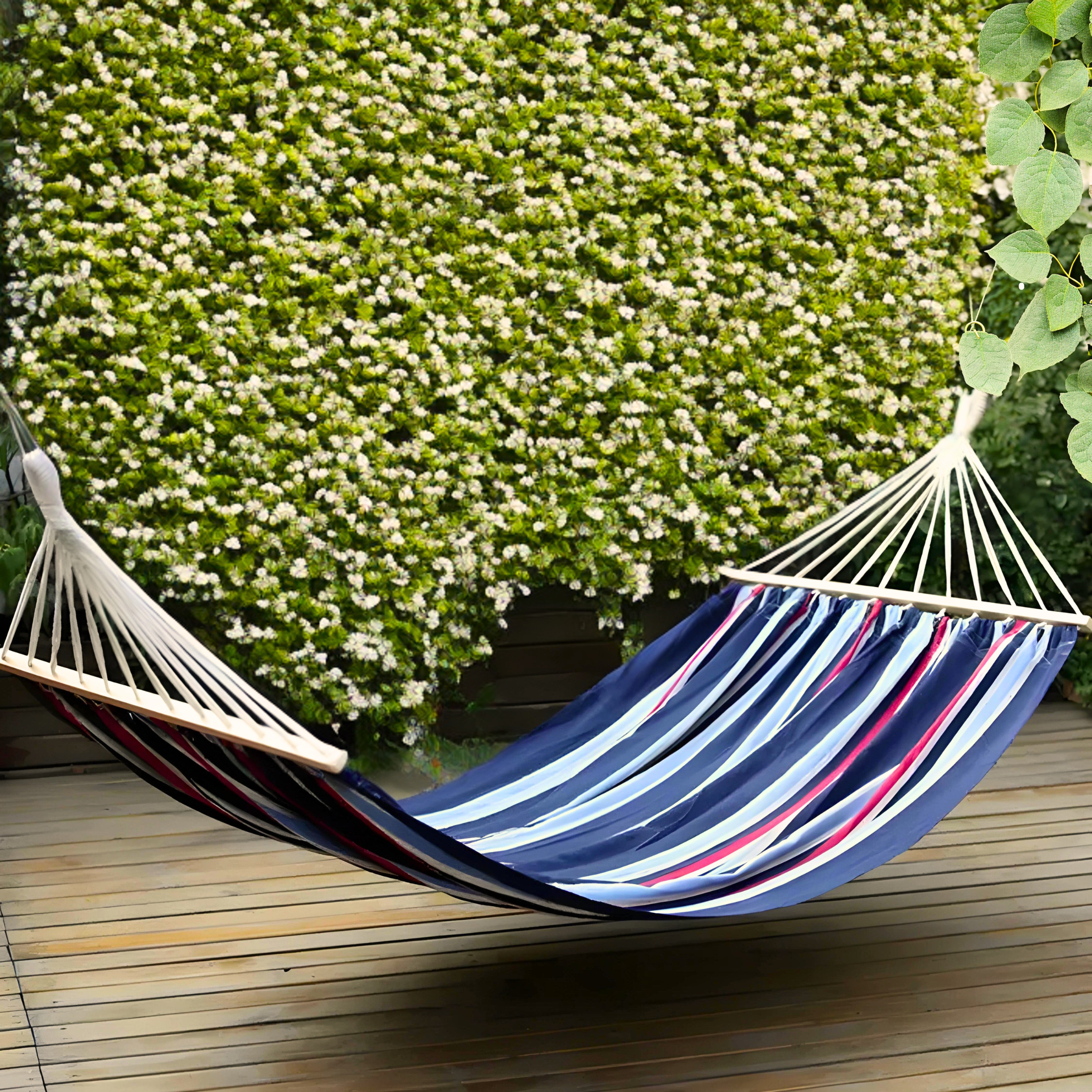 Modern "Calab" cotton and rope hammock for garden or veranda 200 cm