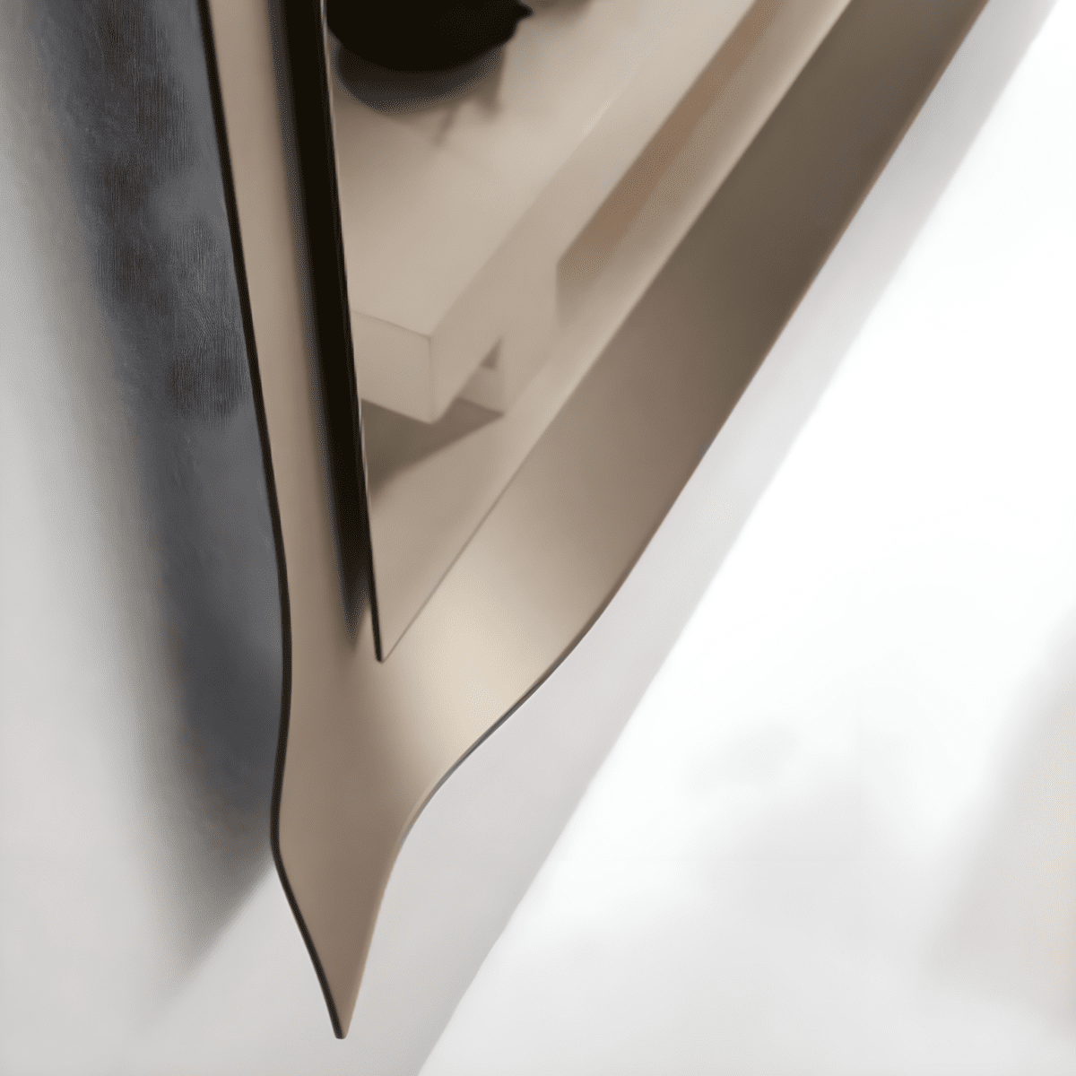 Specchio con cornice "Vivo" in vetro satinata moderno - MondoViro