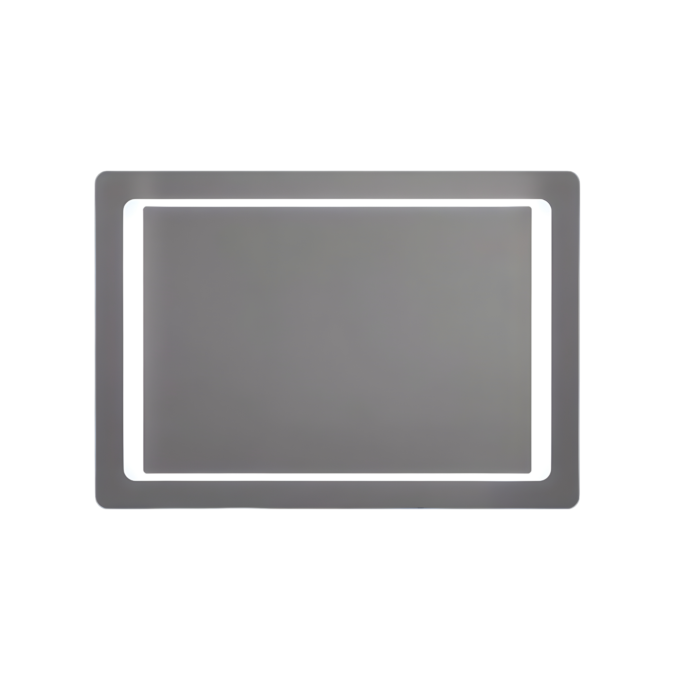 Reversible rectangular "Portland" LED framed mirror