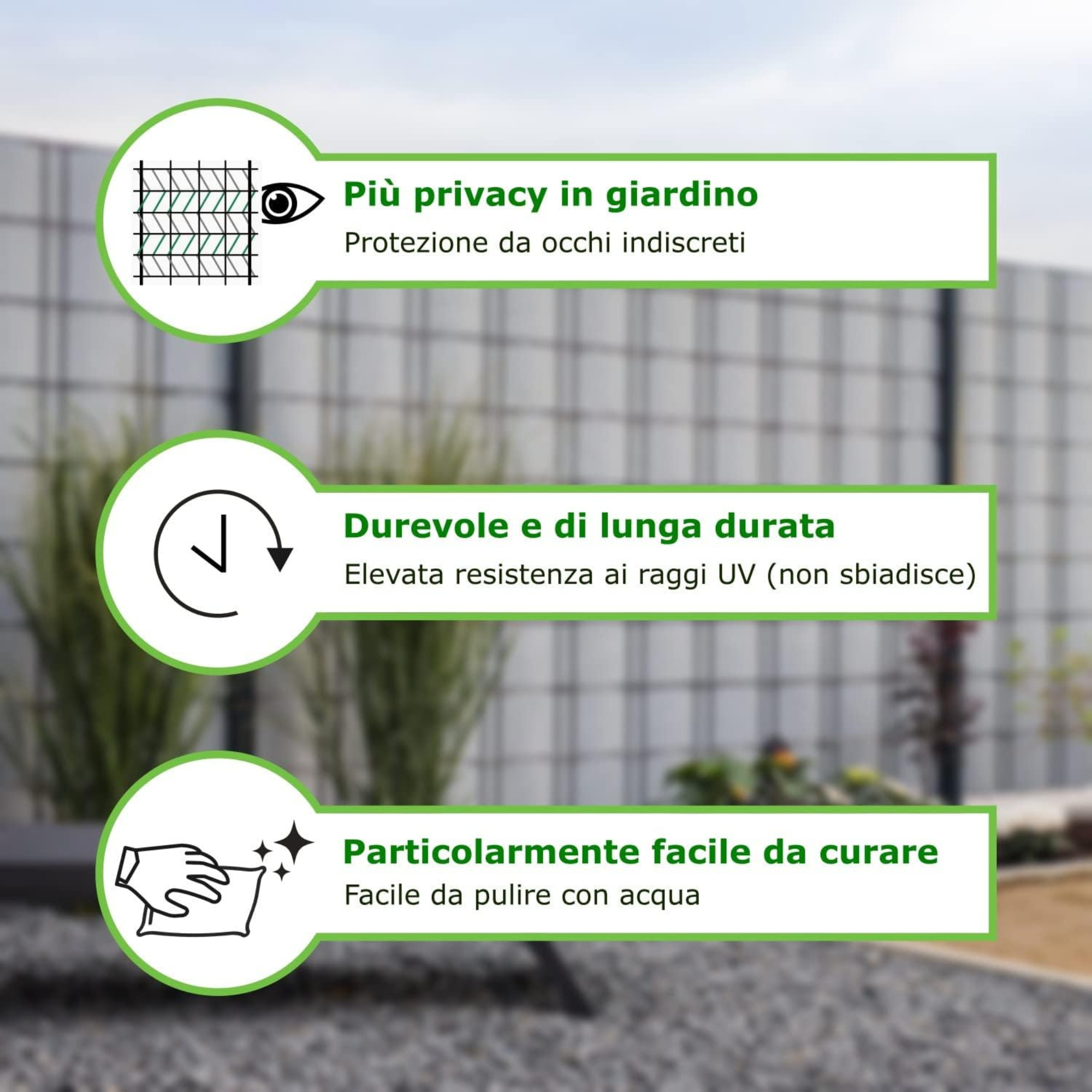 "Temp" rattan-effect privacy screen in a double-sided roll, 19 x 255 cm