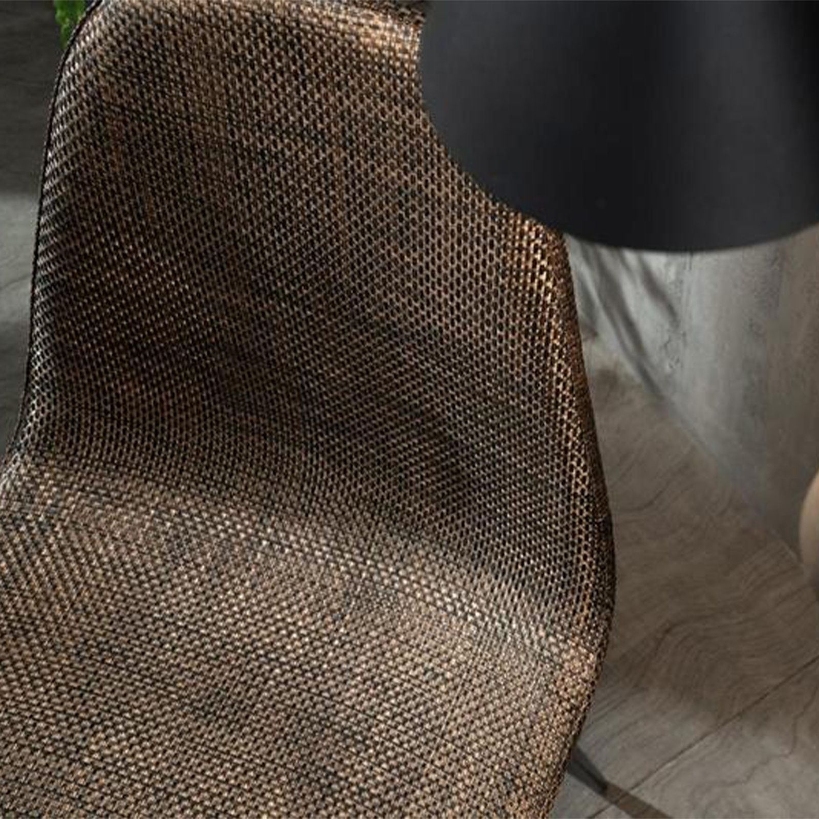 Vintage "Florida" Rattan Faux Leather Dining Chair Set