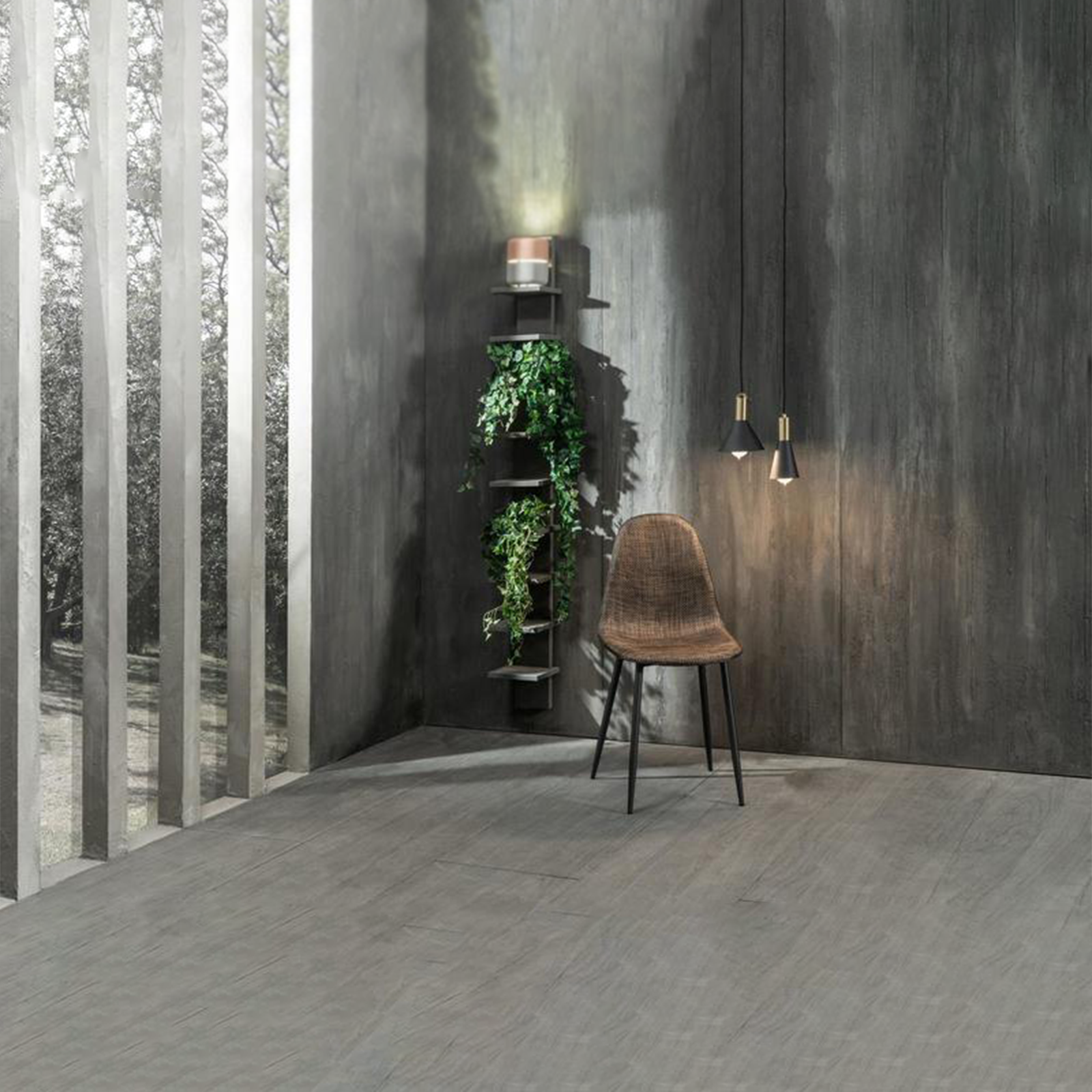 Vintage "Florida" Rattan Faux Leather Dining Chair Set