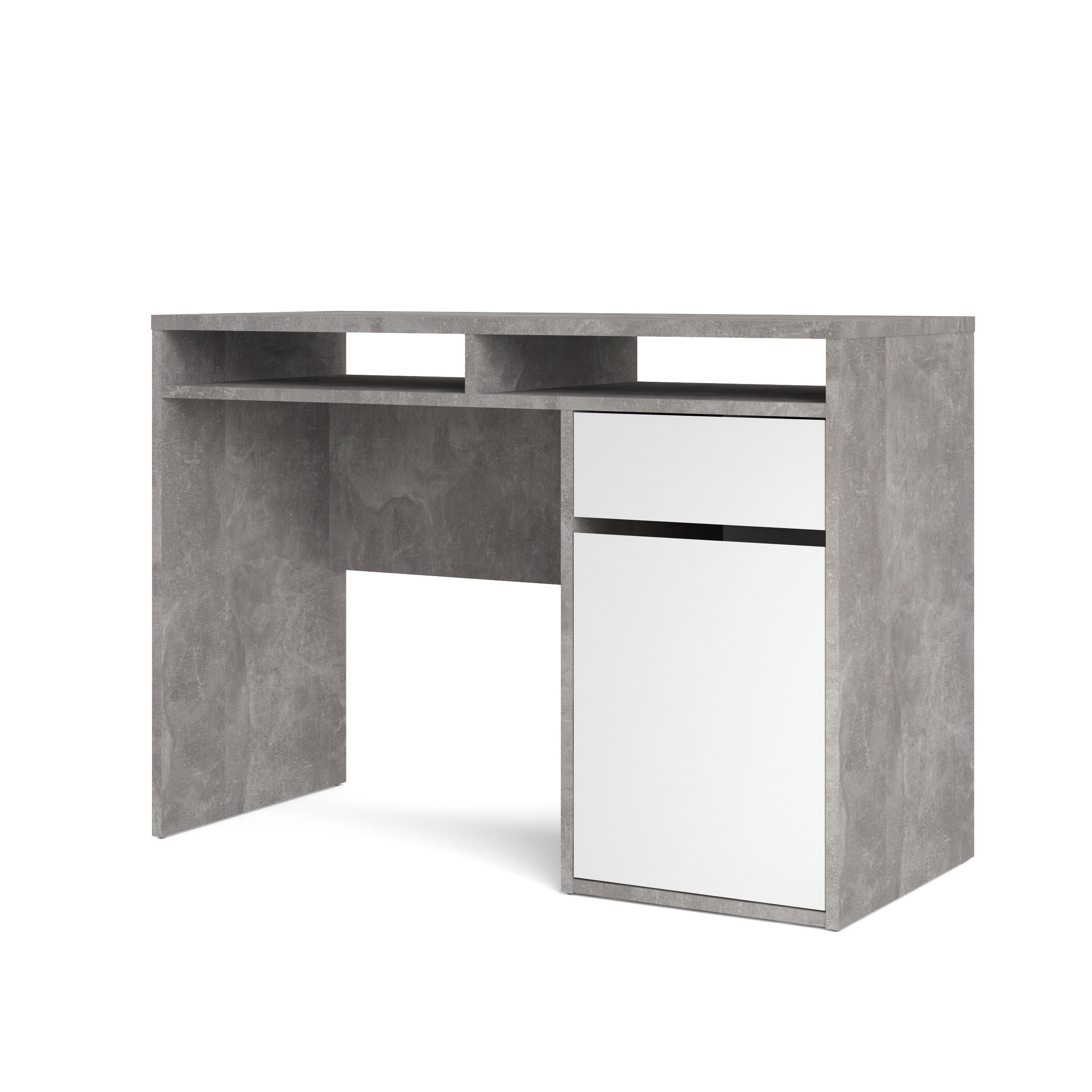 "Function Plus 1" chipboard desk with drawer and 1 door, 110x48 cm, 77h