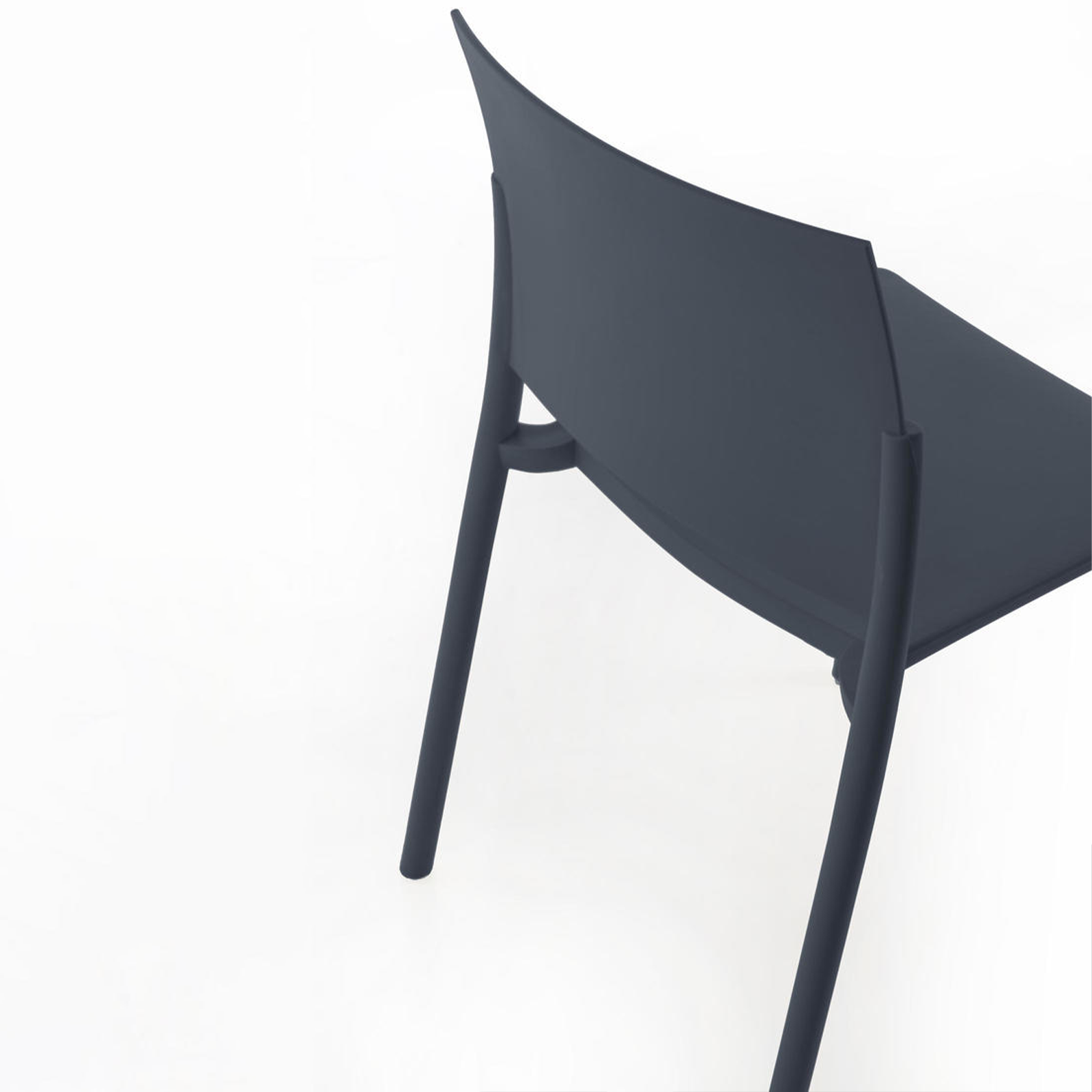 Set of modern "Sabrina" stackable polypropylene living room chairs, 52.5x55 cm, 81h