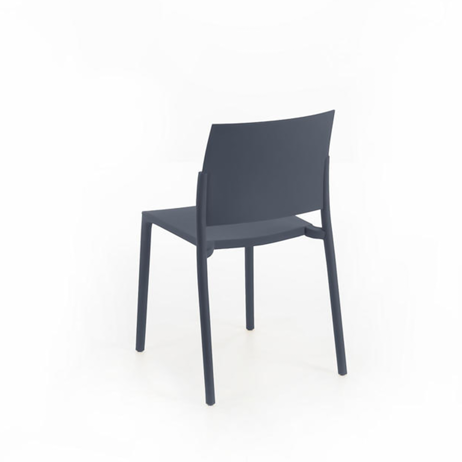 Set of modern "Sabrina" stackable polypropylene living room chairs, 52.5x55 cm, 81h