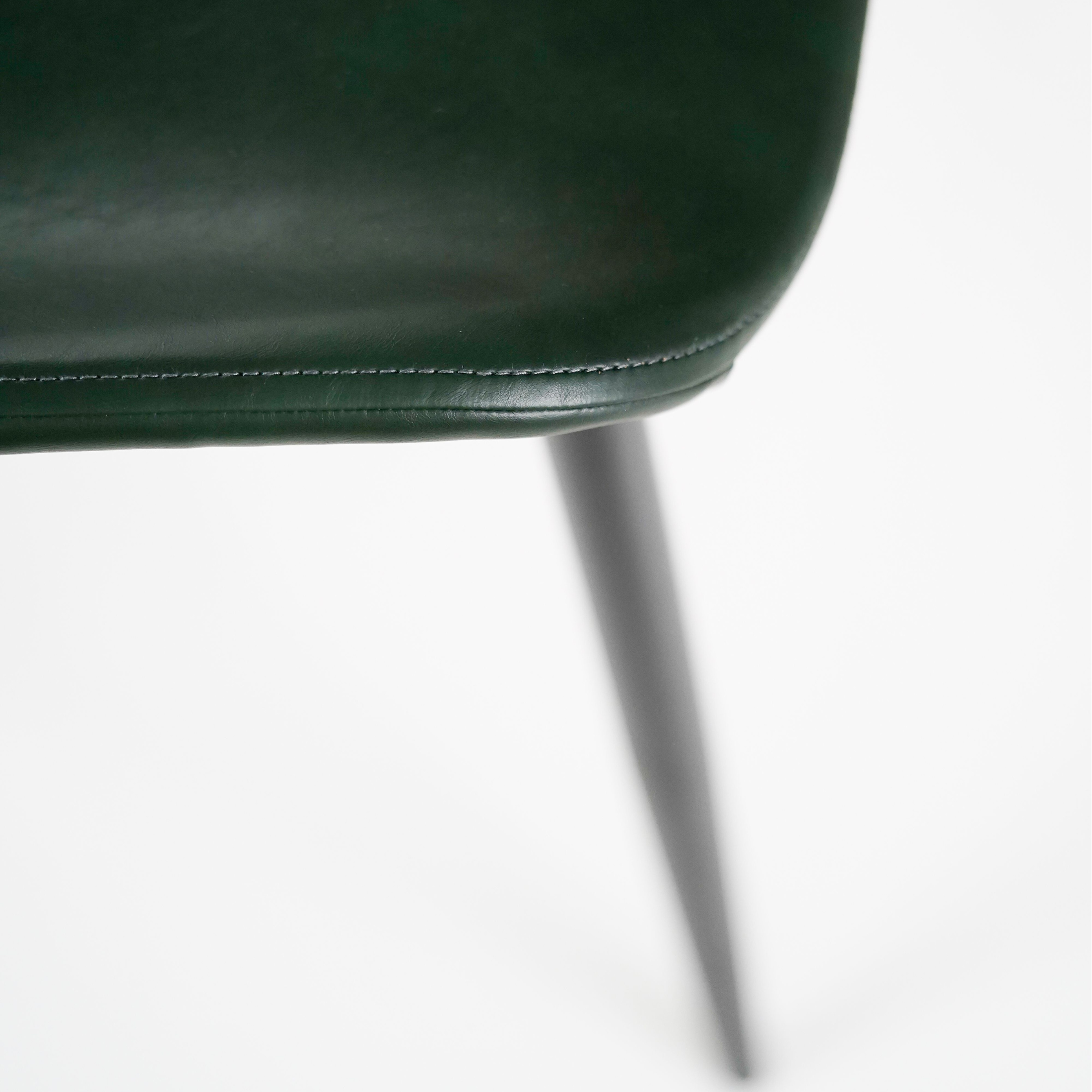 Set of elegant chairs in faux leather "Liam" soft touch vintage cm 45x55 83h