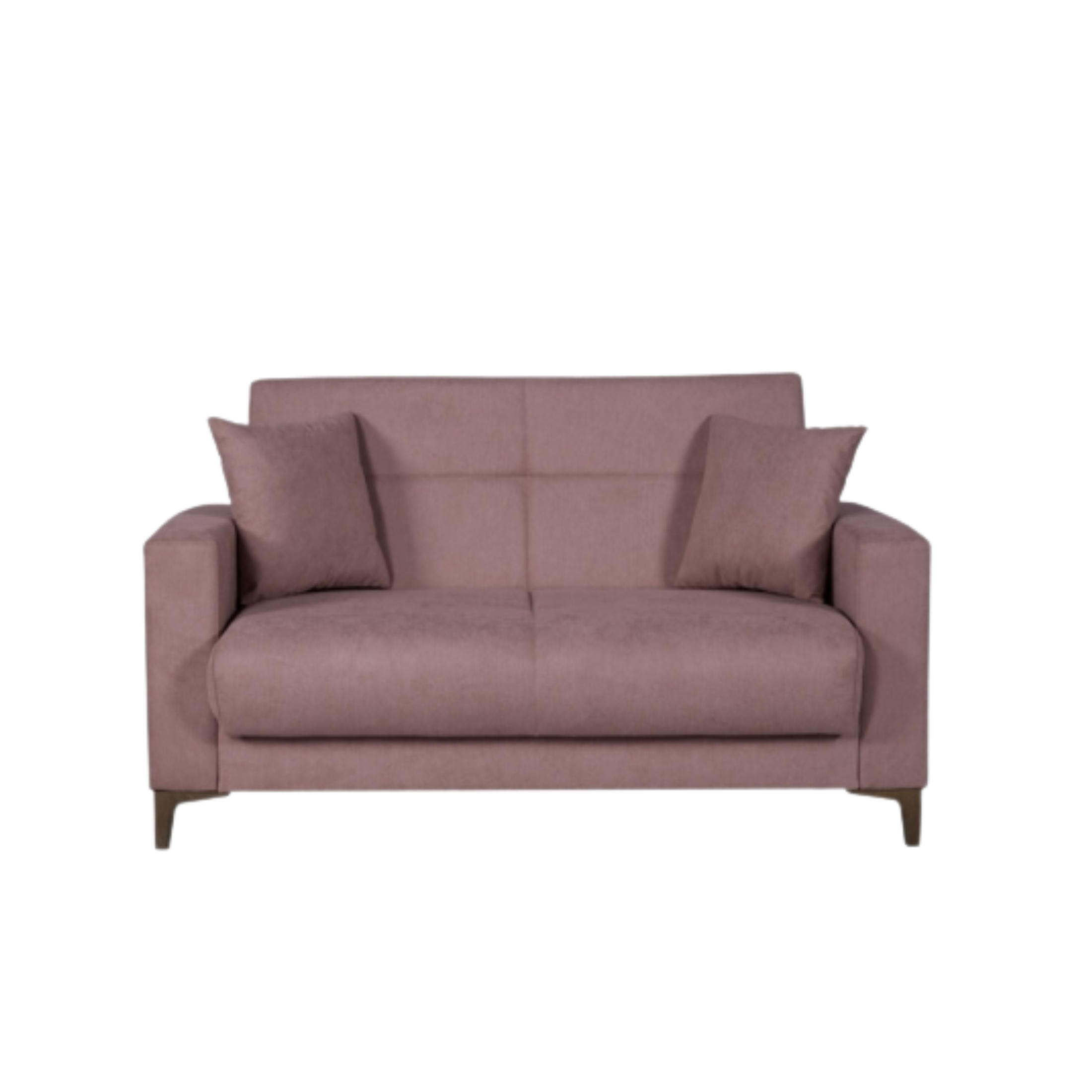 "Bravo Bacos" fabric sofa with storage drawer and two cushions