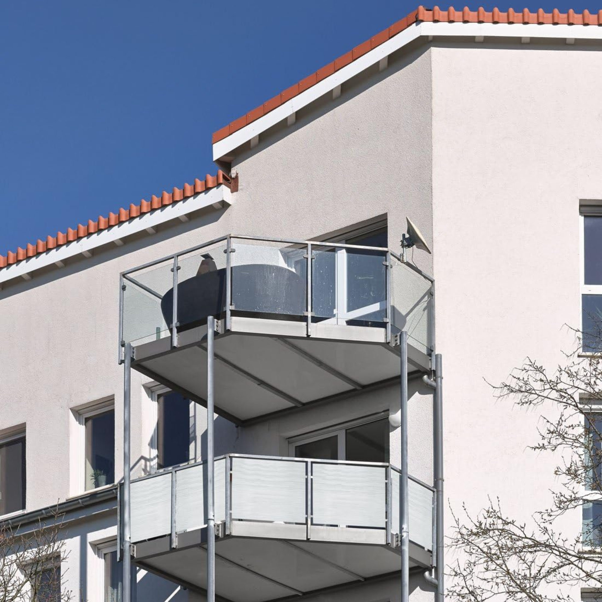 "Temp" rattan-effect privacy fence in a double-sided roll, 90x500 cm