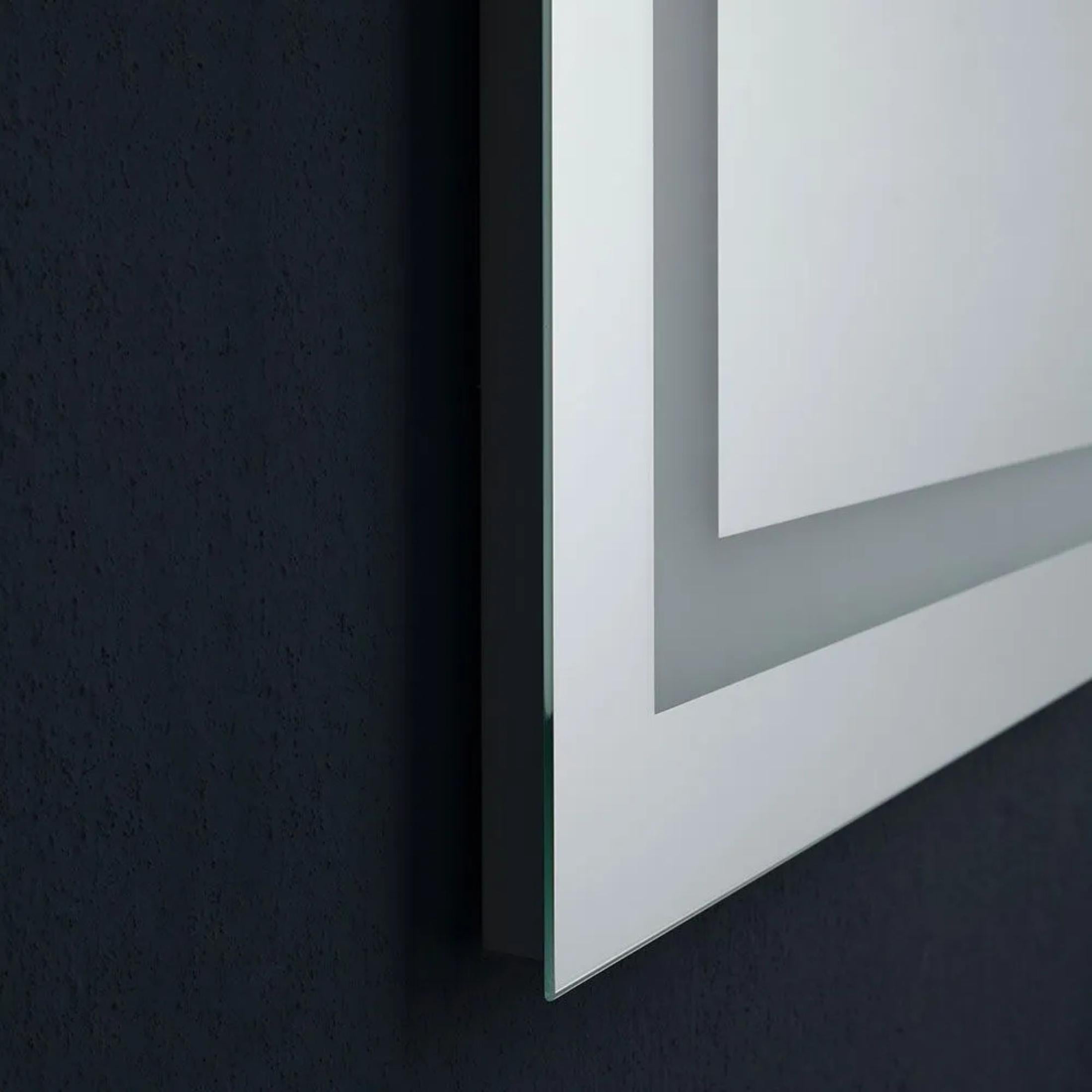 Reversible rectangular LED mirror "Serena" with touch switch