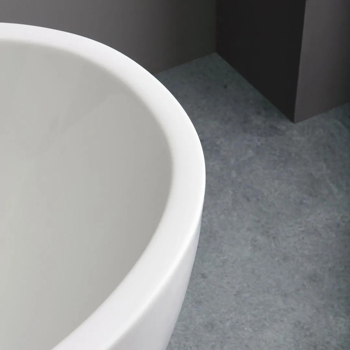 Vasca da bagno ovale a centro stanza "Clarissa" in acrilico bianco cm 165x75 59h - MondoViro